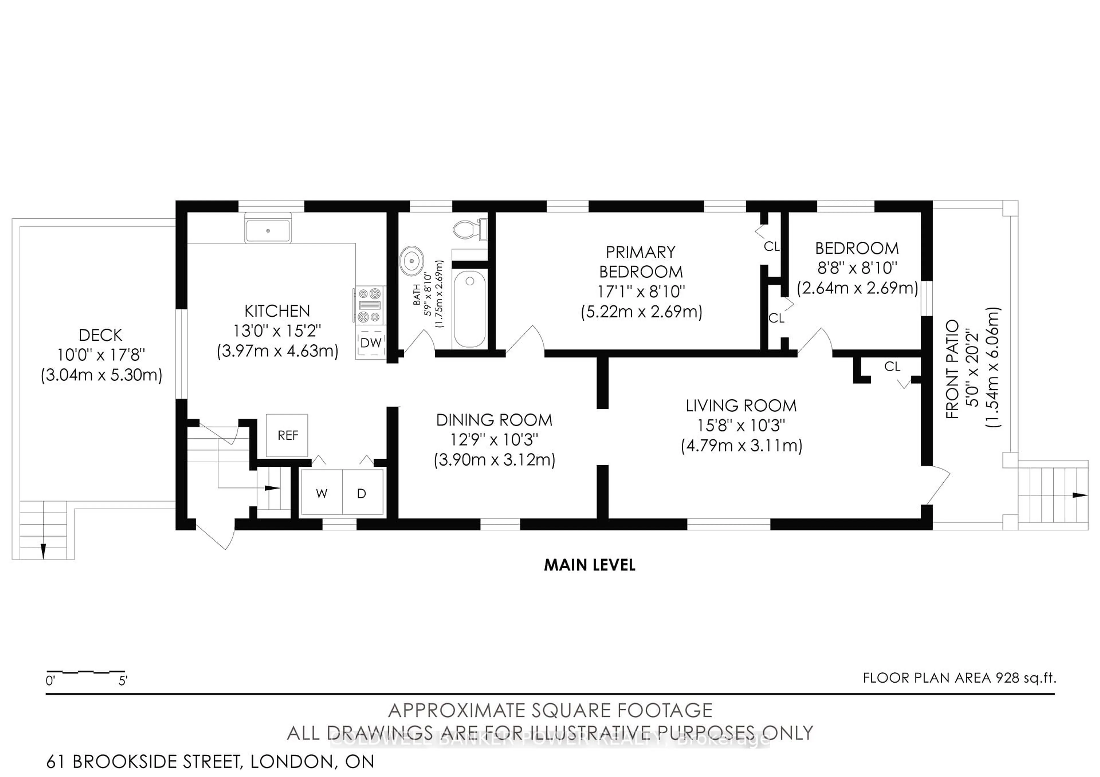 Floor plan for 61 Brookside St, London South Ontario N5Z 3J6