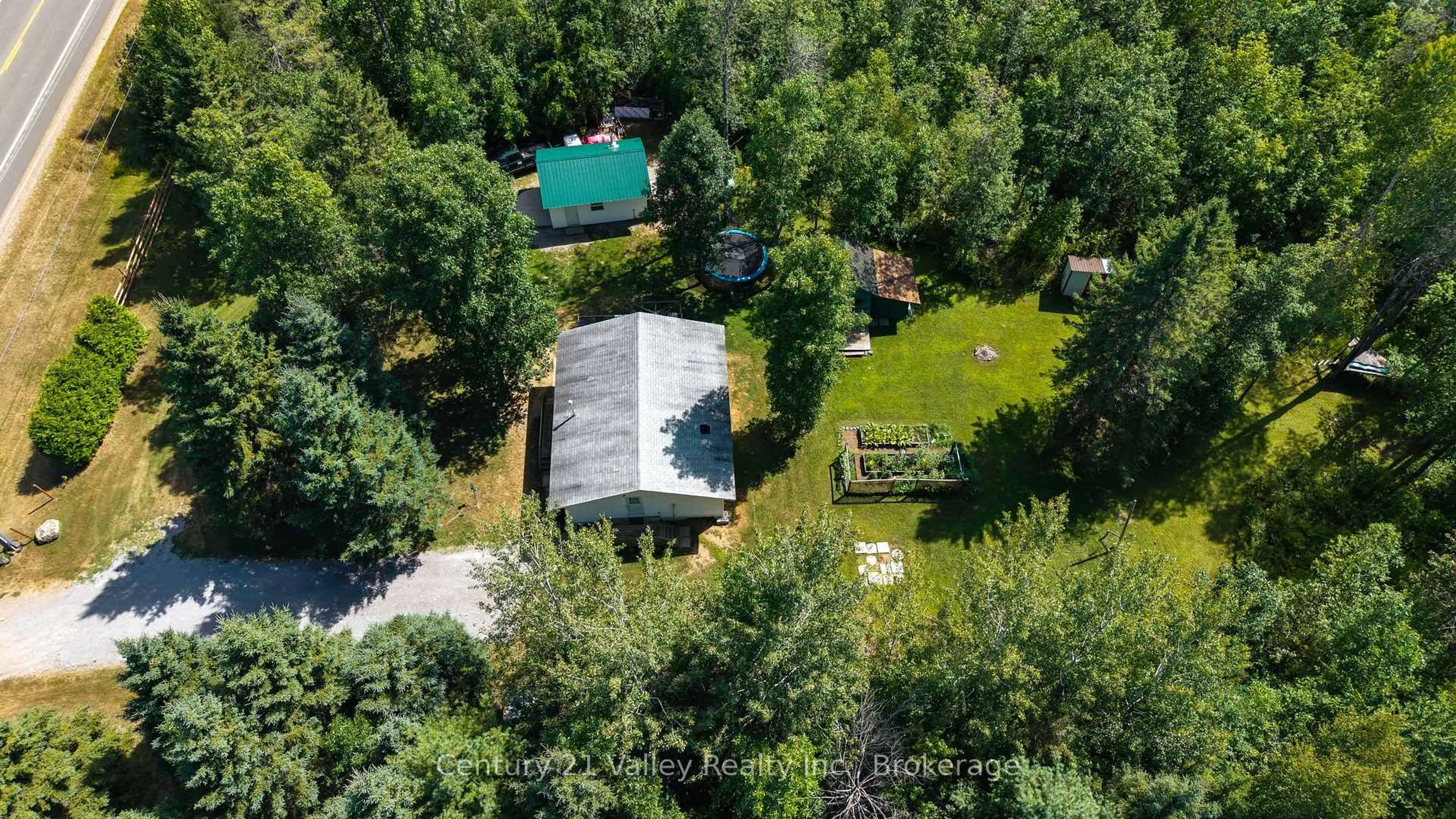 A pic from outside/outdoor area/front of a property/back of a property/a pic from drone, forest/trees view for 14300 60 Highway, Golden Lake Ontario K0J 1X0