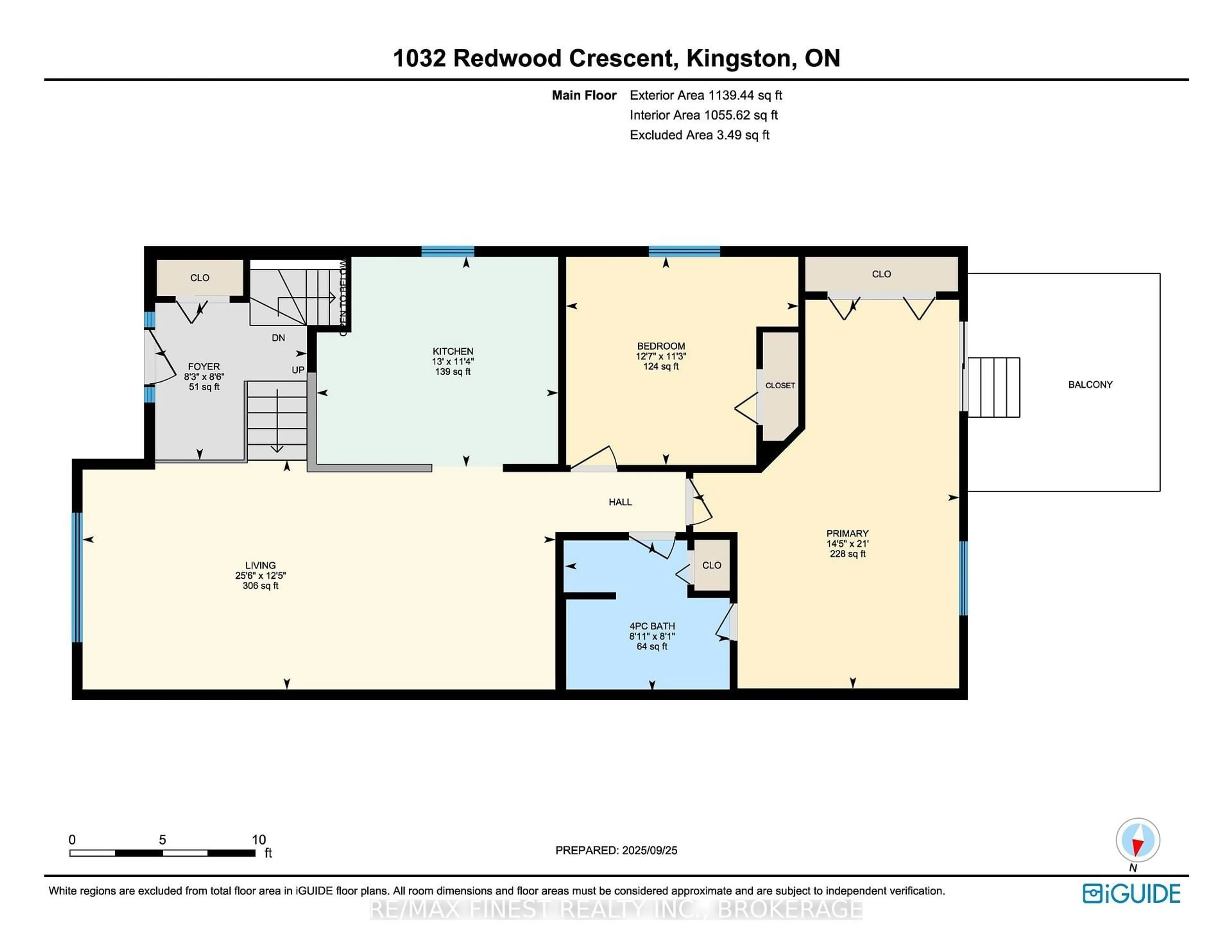 Floor plan for 1032 Redwood Cres, Kingston Ontario K7P 3G7