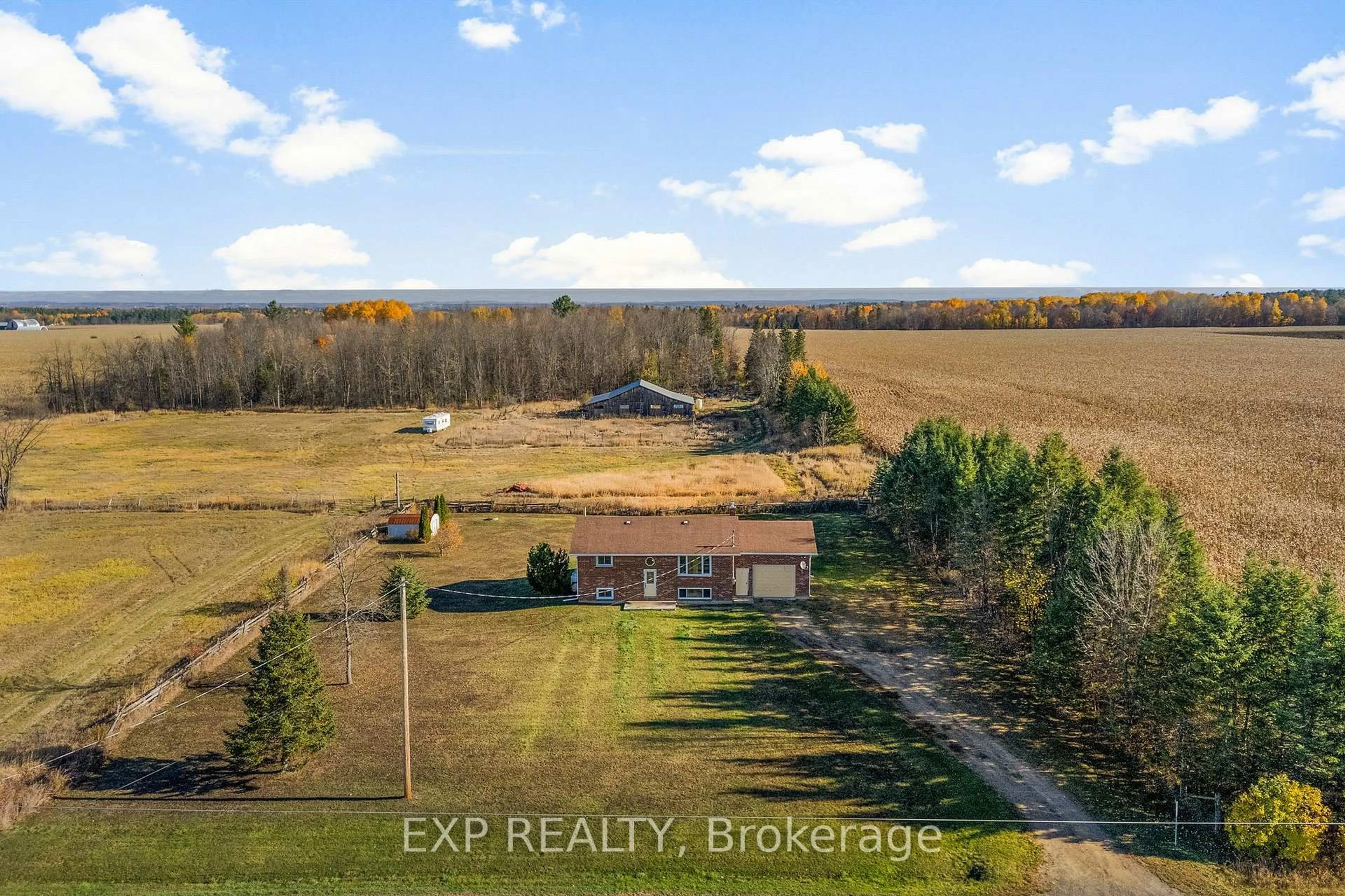 A pic from outside/outdoor area/front of a property/back of a property/a pic from drone, water/lake/river/ocean view for 1860 Lochwinnoch Rd, Renfrew Ontario K7V 3Z4