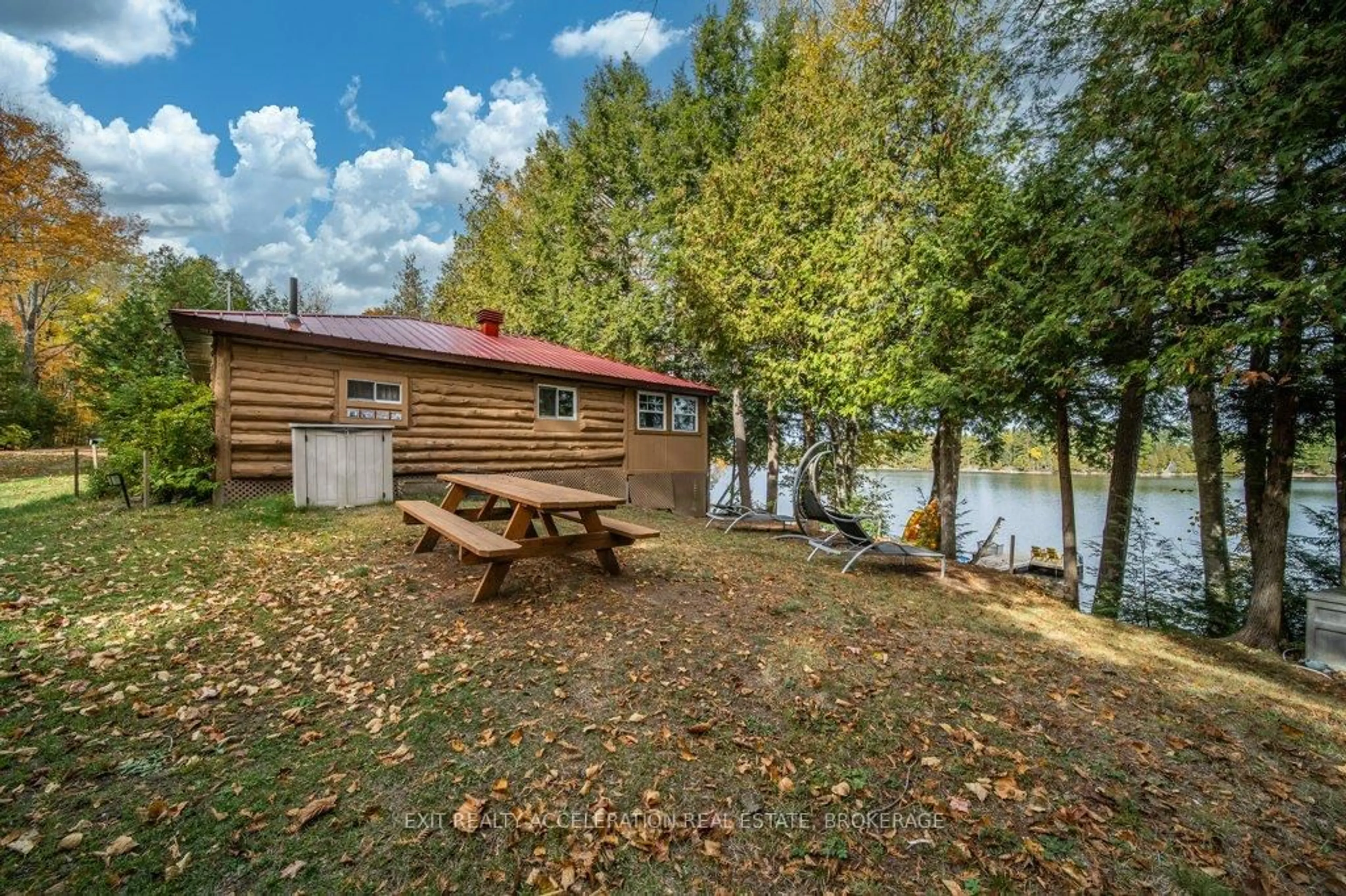Patio, water/lake/river/ocean view for 1049 Hawthorn Lane, Sharbot Lake Ontario K0H 2P0