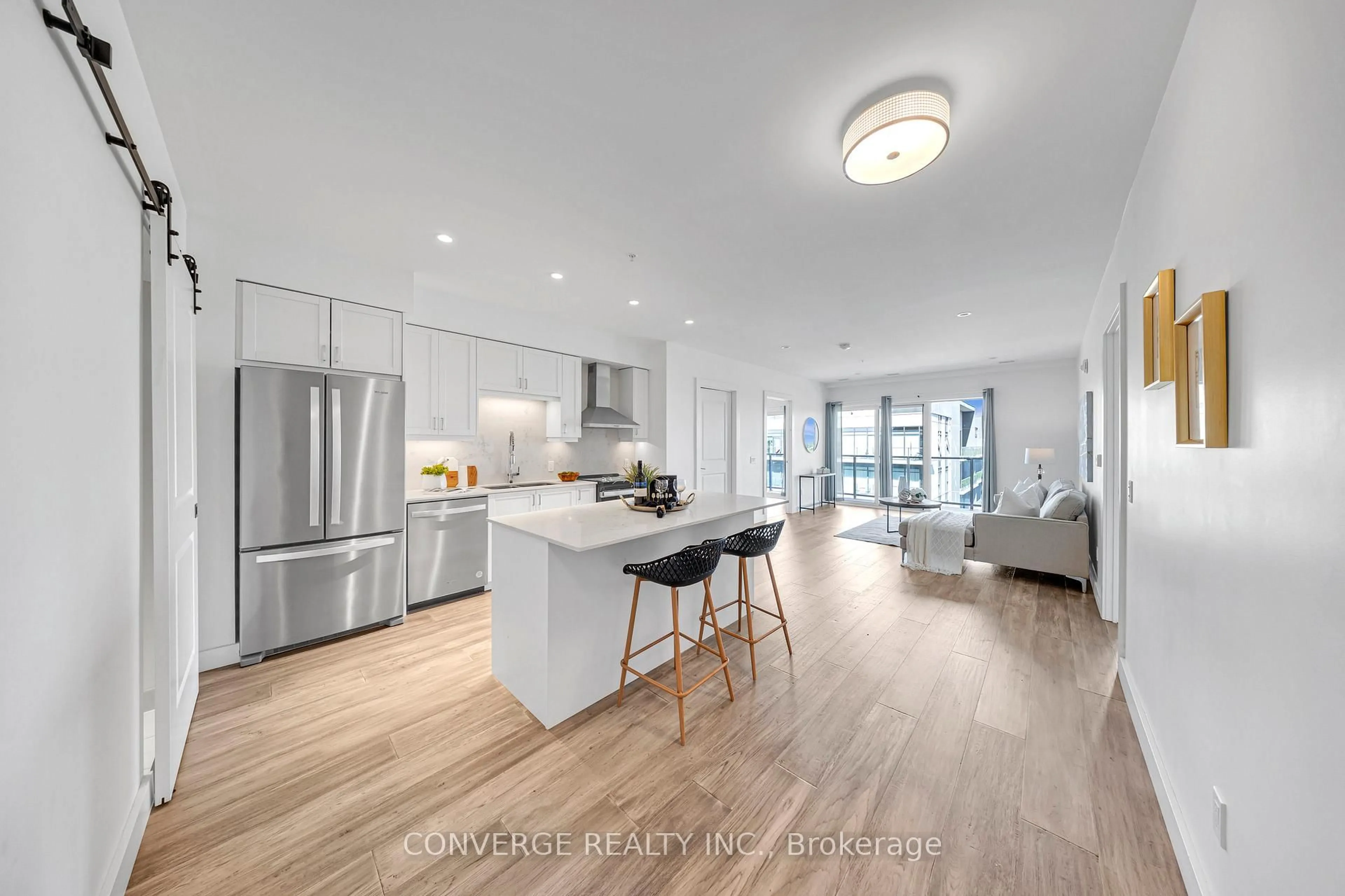 Open concept kitchen, unknown for 15 Glebe St #1903, Cambridge Ontario N1S 0C3