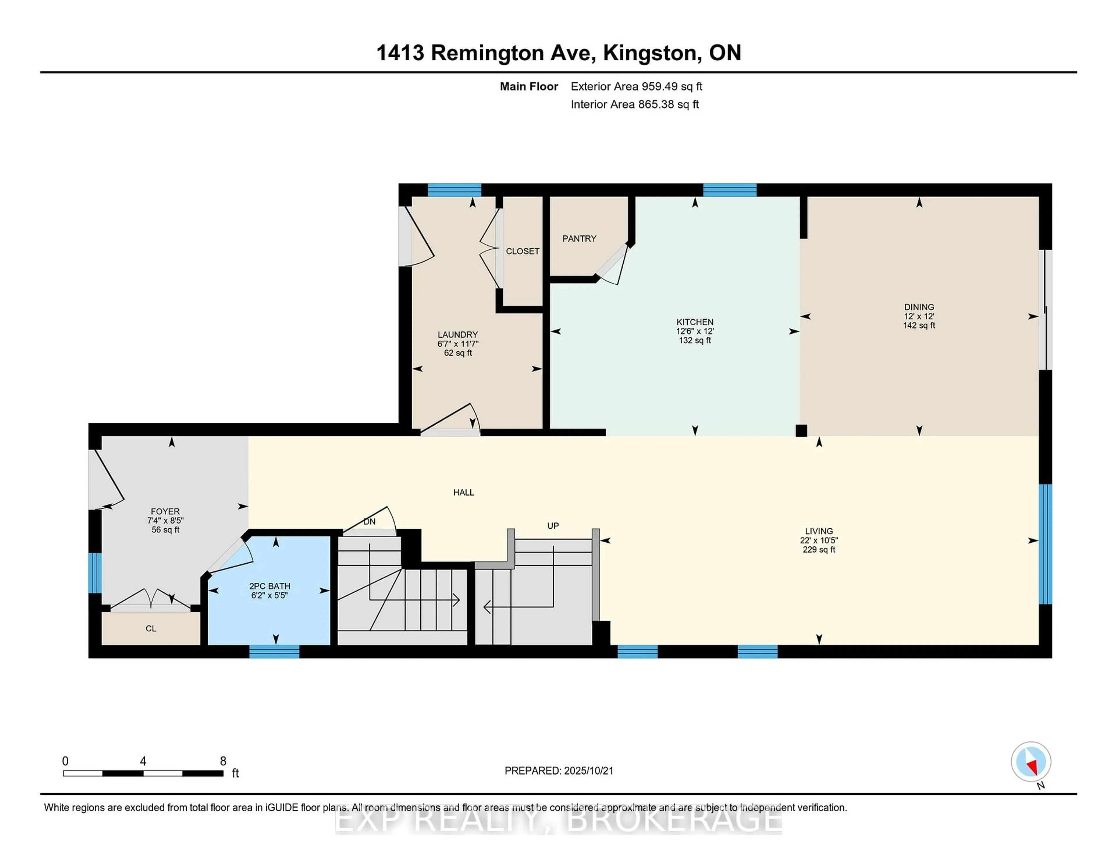 Floor plan for 1413 REMINGTON Ave, Kingston Ontario K7P 0T4