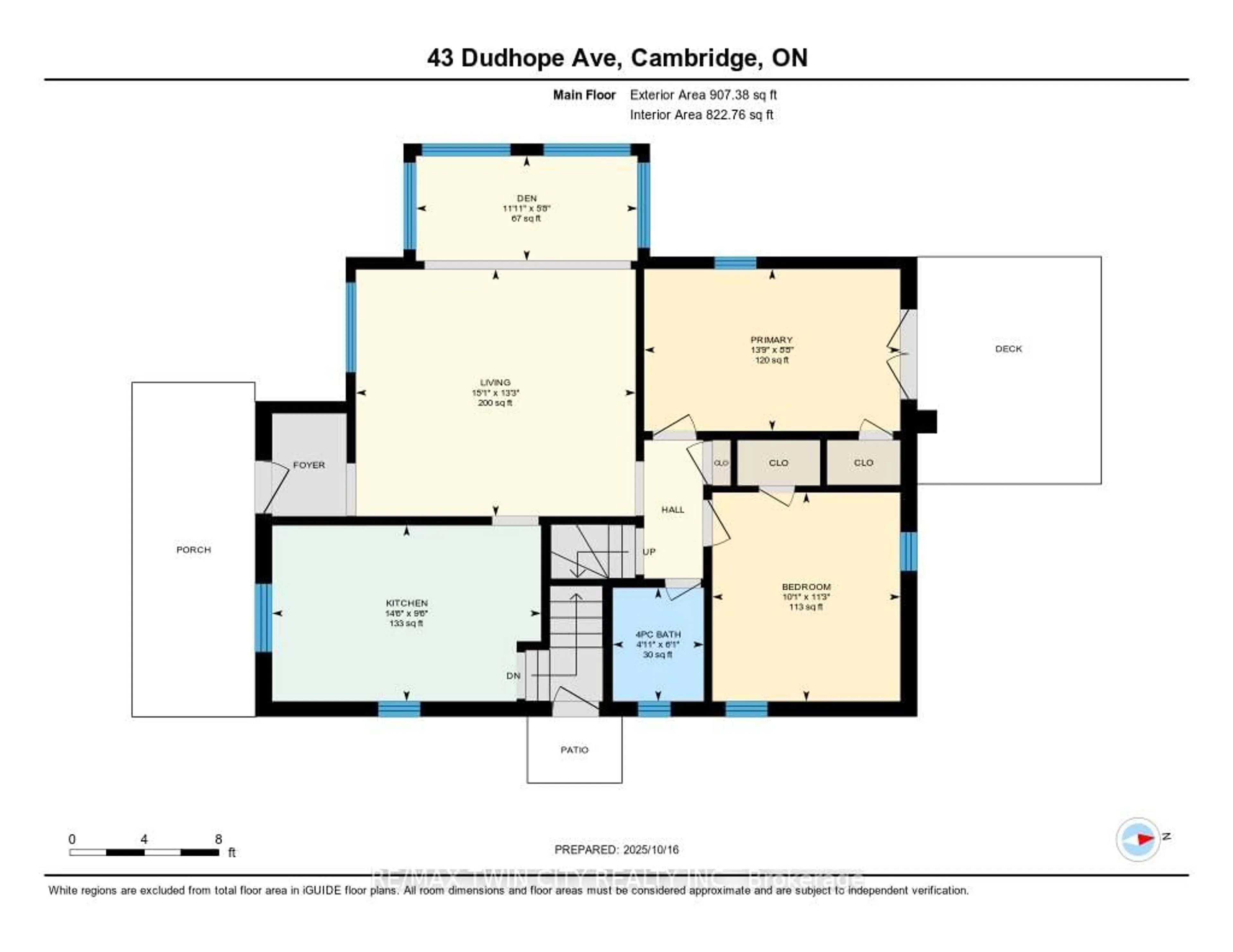 Floor plan for 43 Dudhope Ave, Cambridge Ontario N1R 4T4