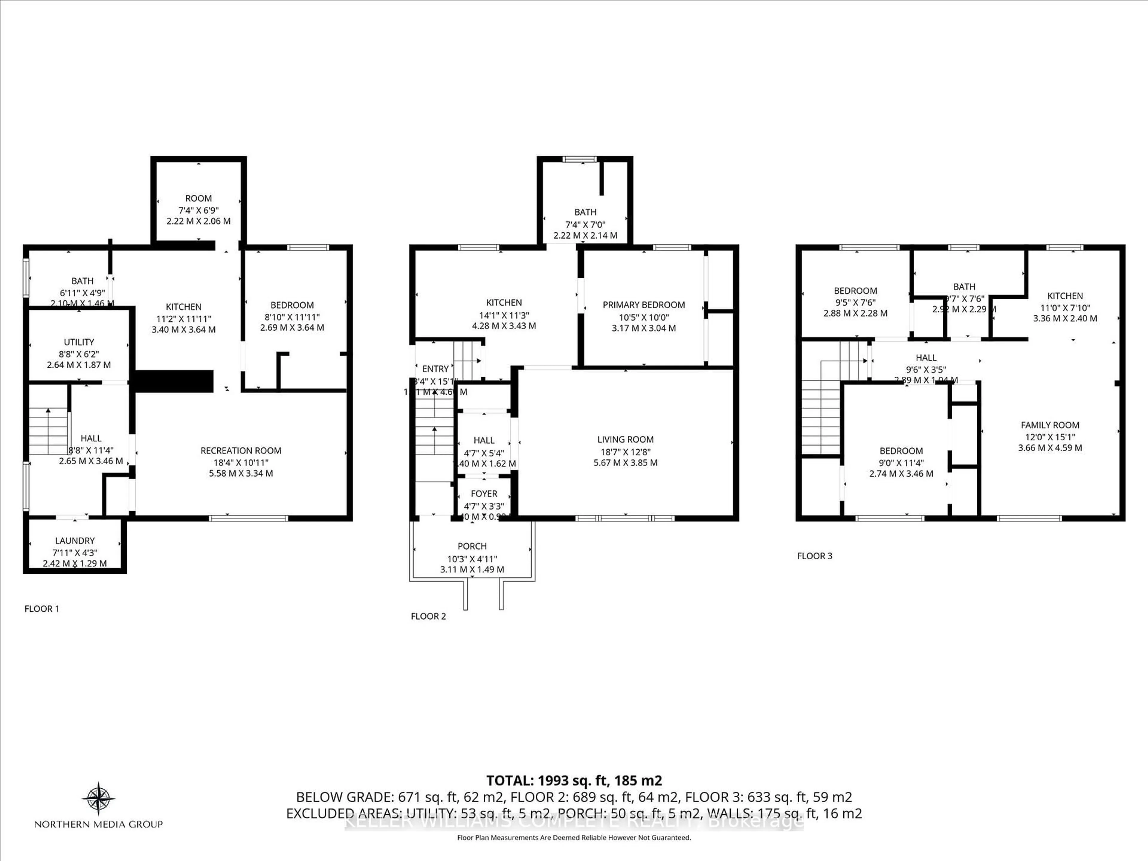 Floor plan for 62 Bond St, Kitchener Ontario N2H 4S5