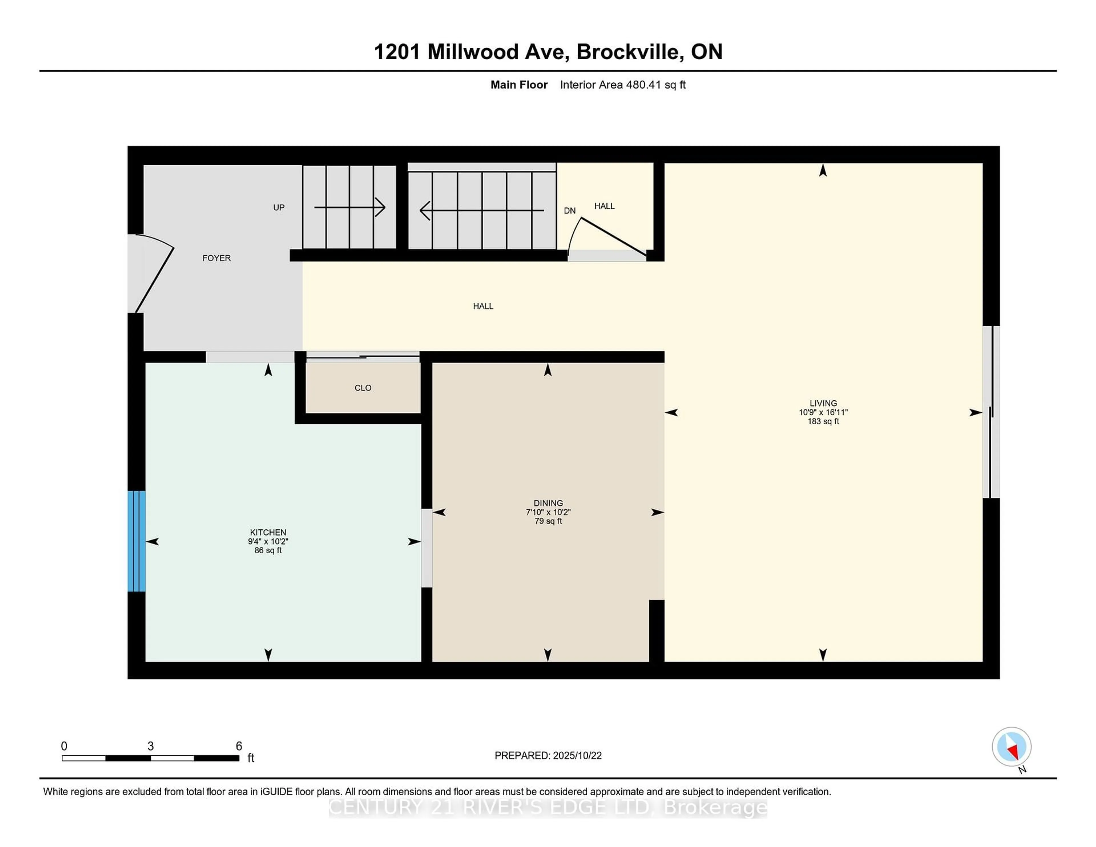 Floor plan for 1201 Millwood Ave #95, Brockville Ontario K6V 6J4
