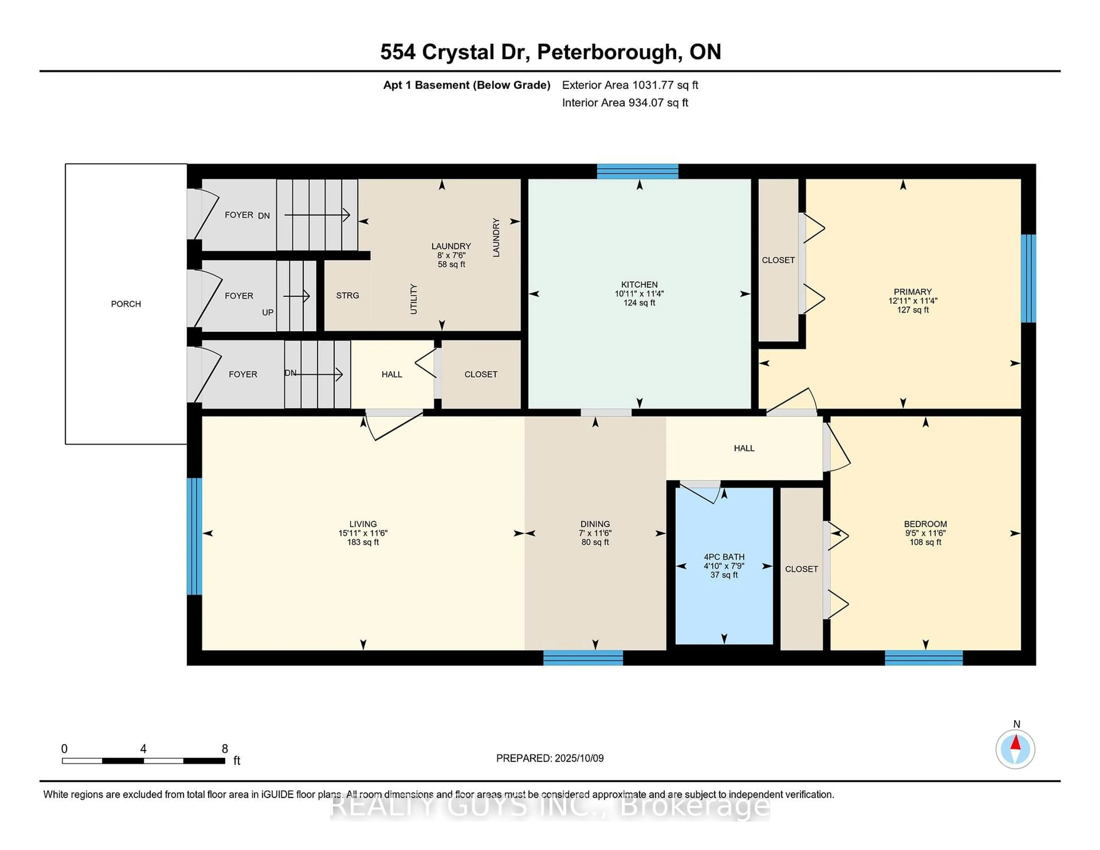 Floor plan for 554 Crystal Dr, Peterborough Ontario K9J 8H5