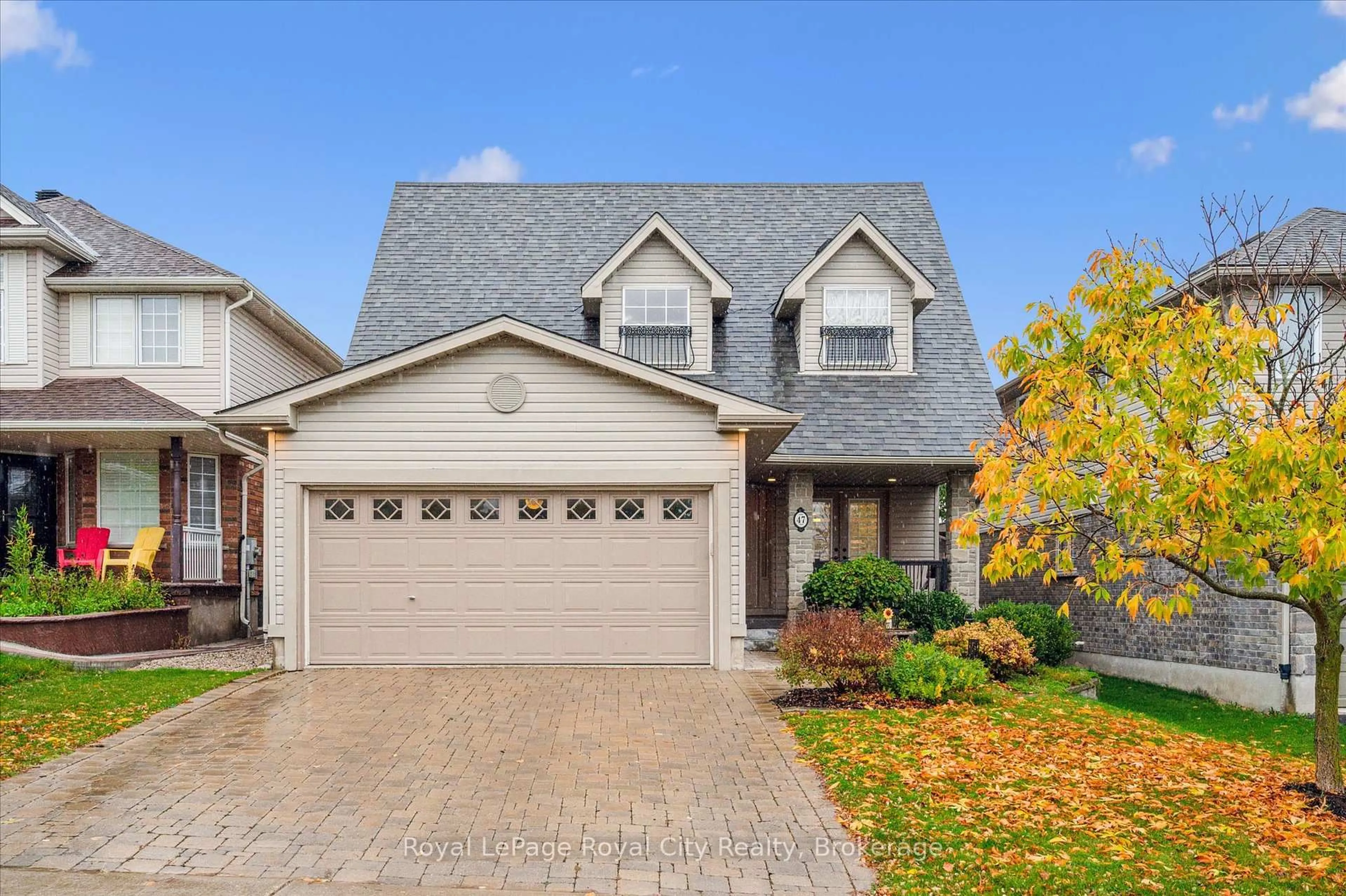 Home with brick exterior material, street for 47 Norton Dr, Guelph Ontario N1E 7K9