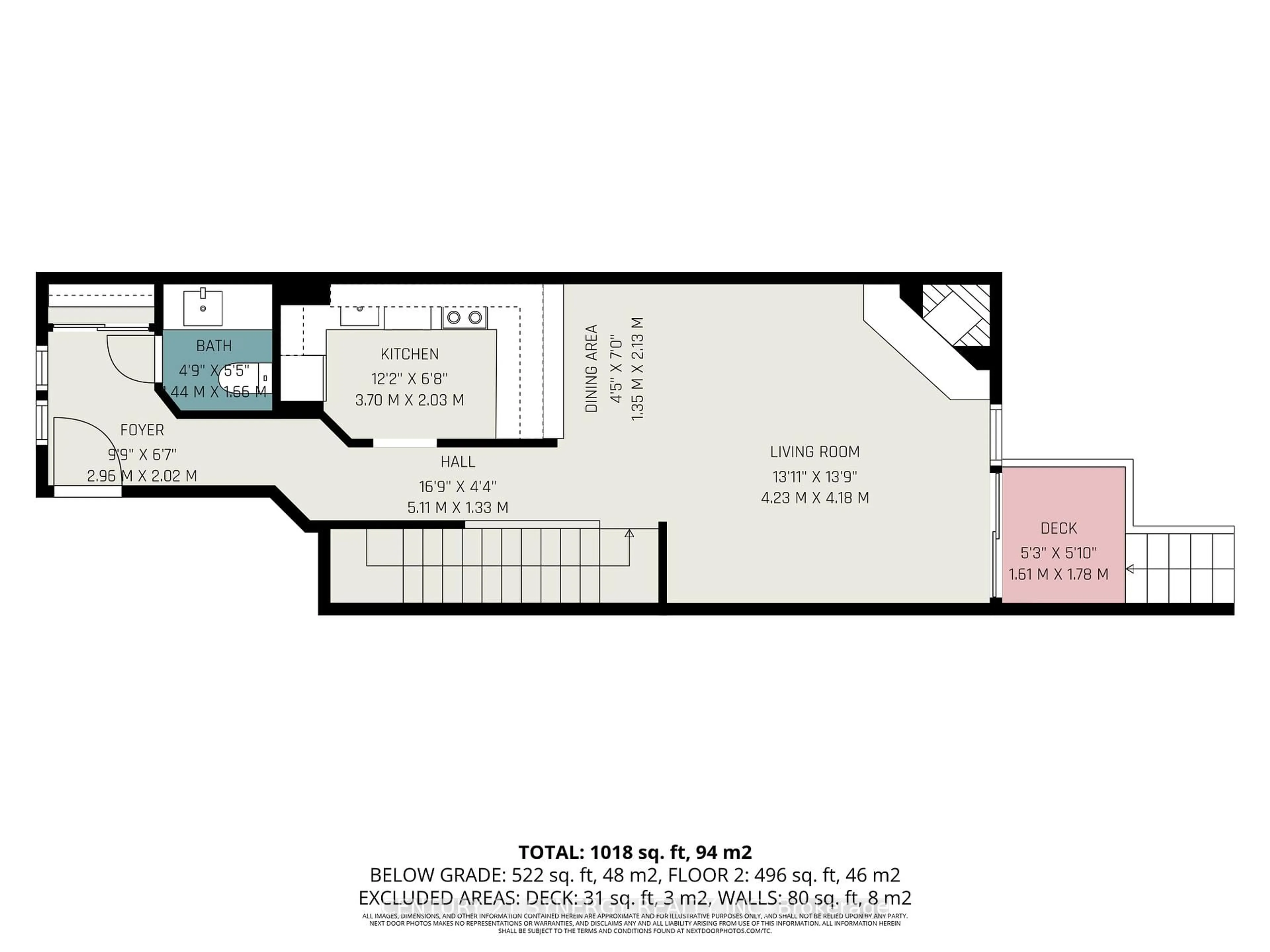 Floor plan for 6706 Jeanne D'arc Blvd #A, Ottawa Ontario K1C 6E9