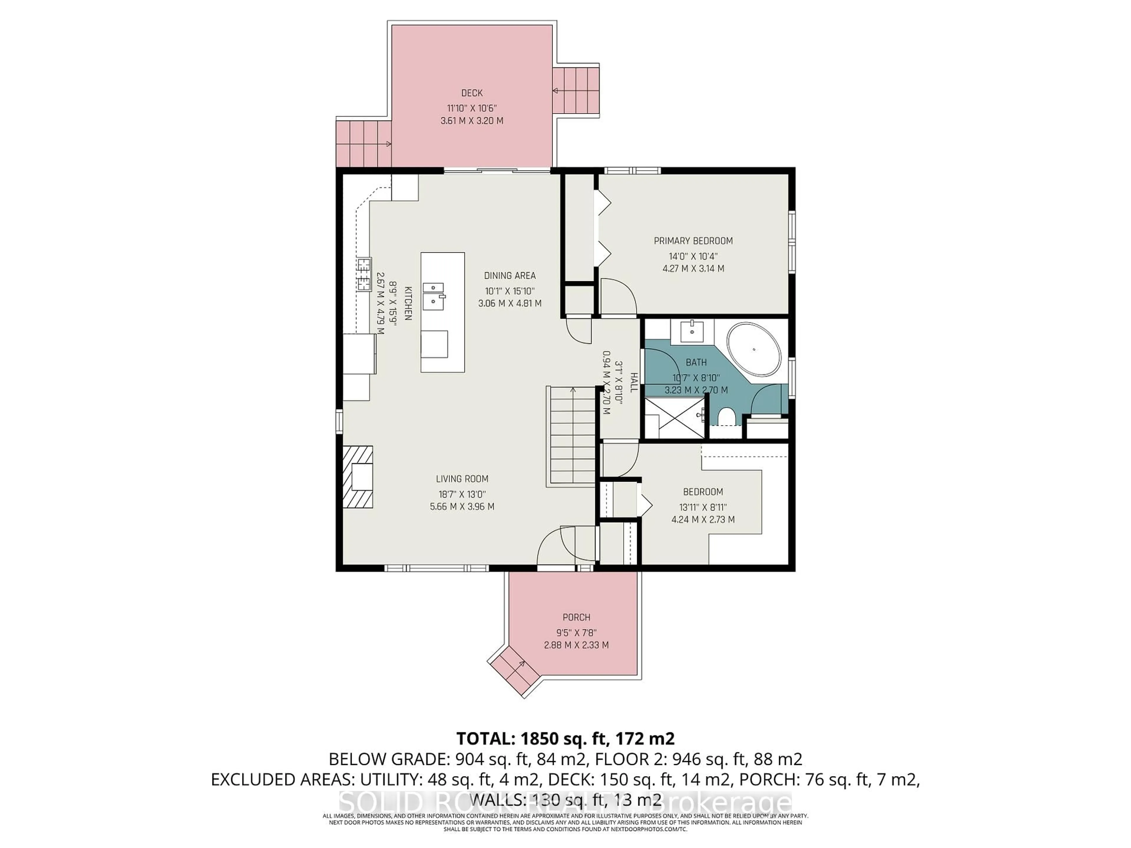 Floor plan for 1506 FIRST St, Cornwall Ontario K6H 1R1