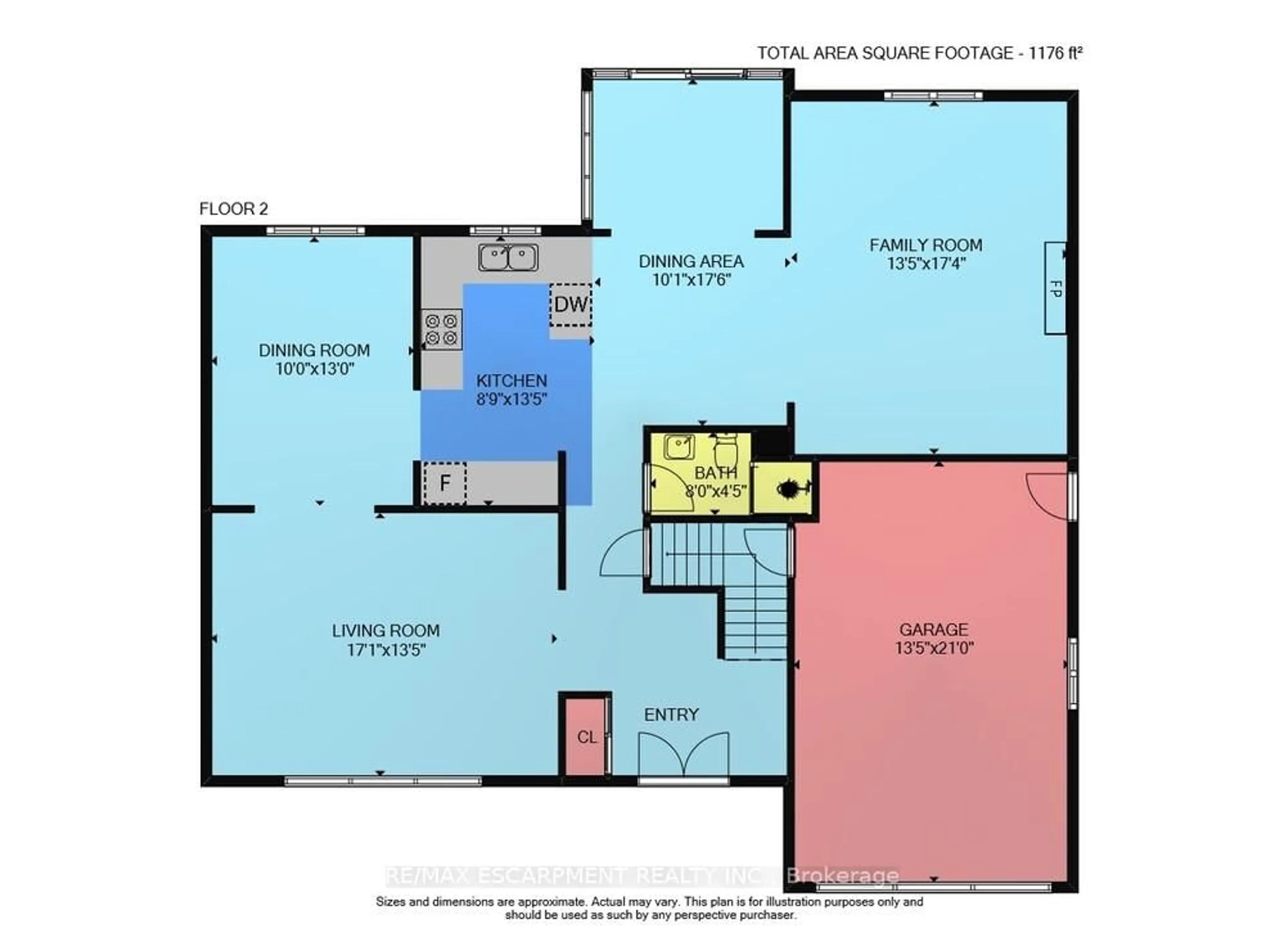 Floor plan for 57 Neil Ave, Hamilton Ontario L8G 2N1