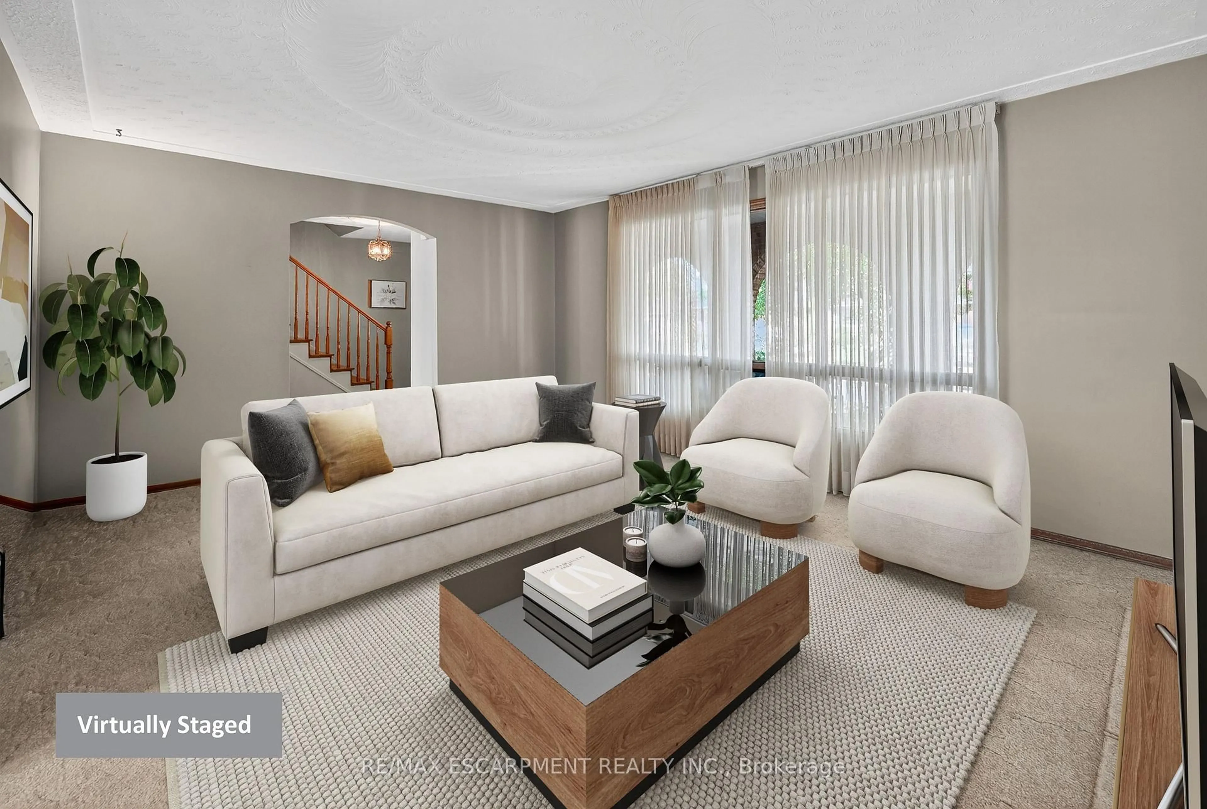 Living room with furniture, unknown for 57 Neil Ave, Hamilton Ontario L8G 2N1