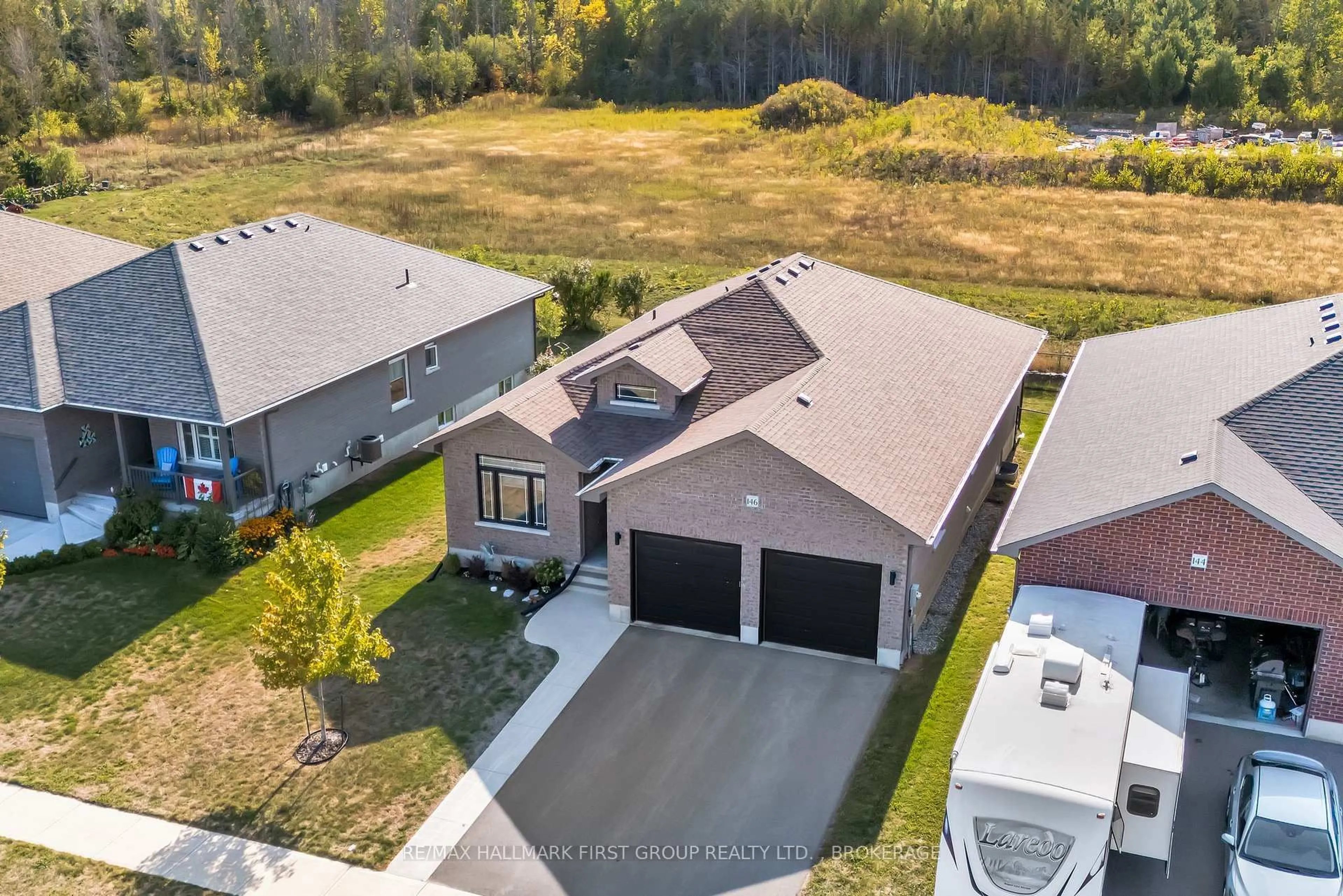 A pic from outside/outdoor area/front of a property/back of a property/a pic from drone, unknown for 146 Cherrywood Pkwy, Greater Napanee Ontario K7R 0C3