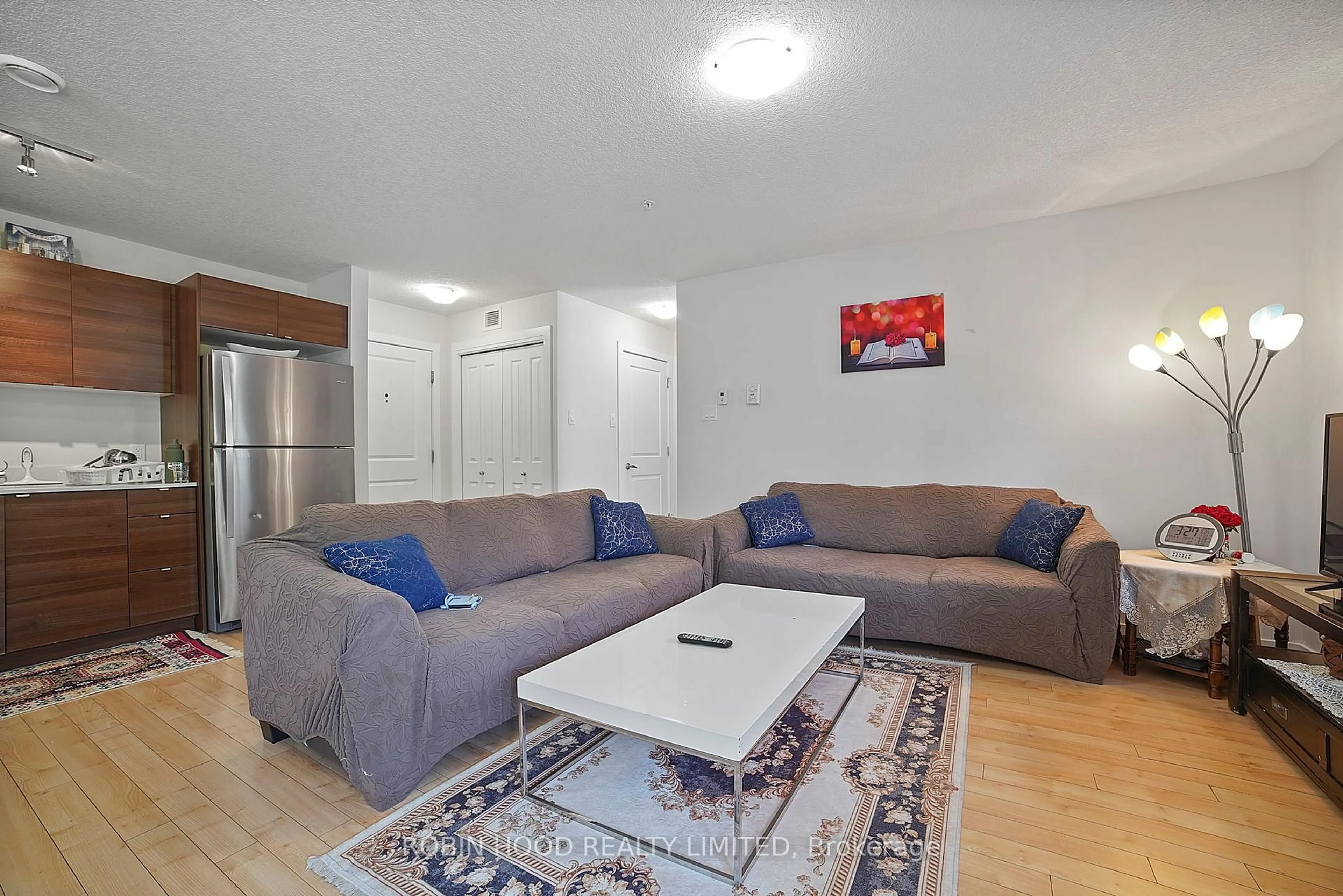 Living room with furniture, unknown for 9517 160 Ave #205, Out of Area Alberta T5Z 0M4