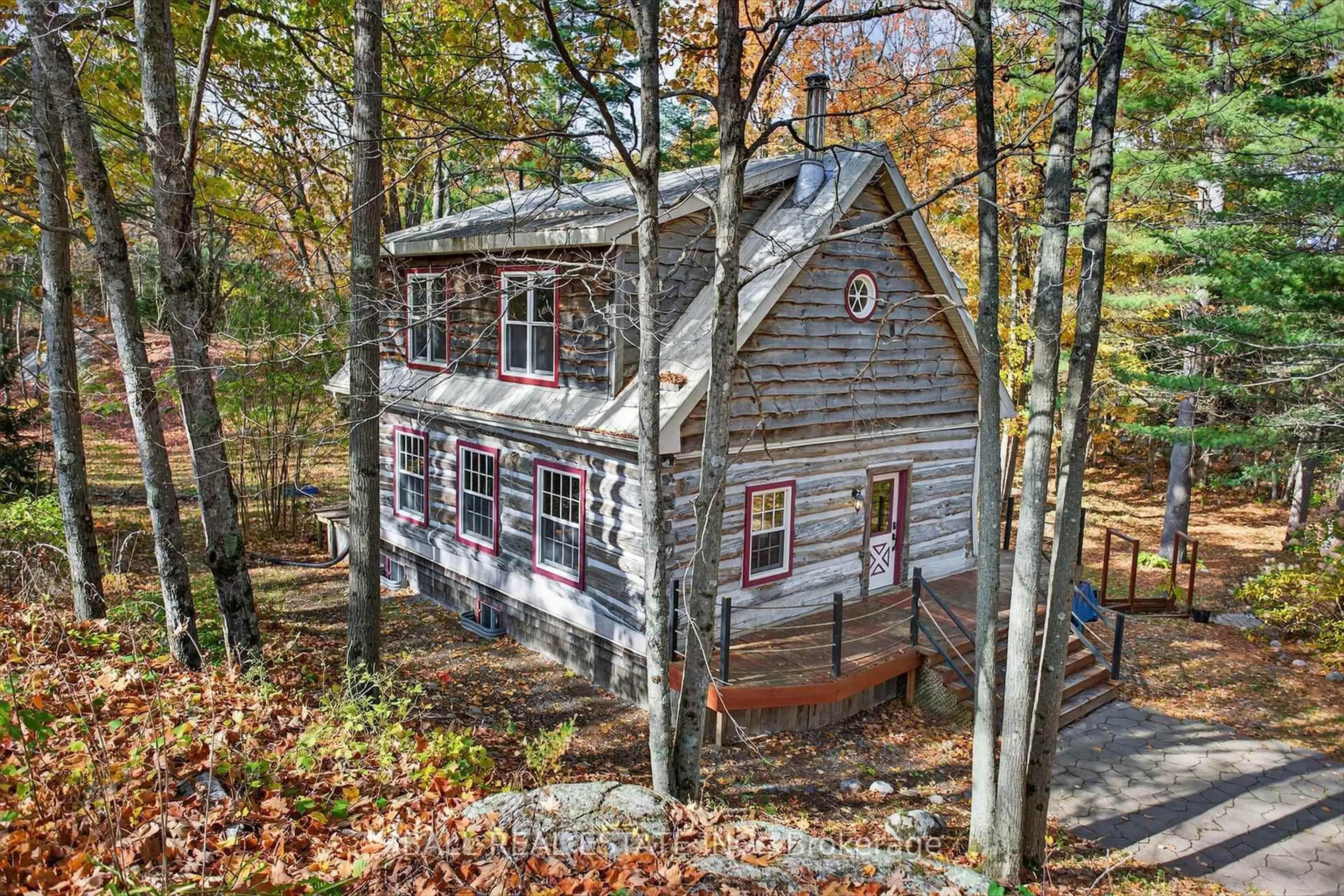 A pic from outside/outdoor area/front of a property/back of a property/a pic from drone, water/lake/river/ocean view for 1376 Brock Rd, Arden Ontario K0H 1B0