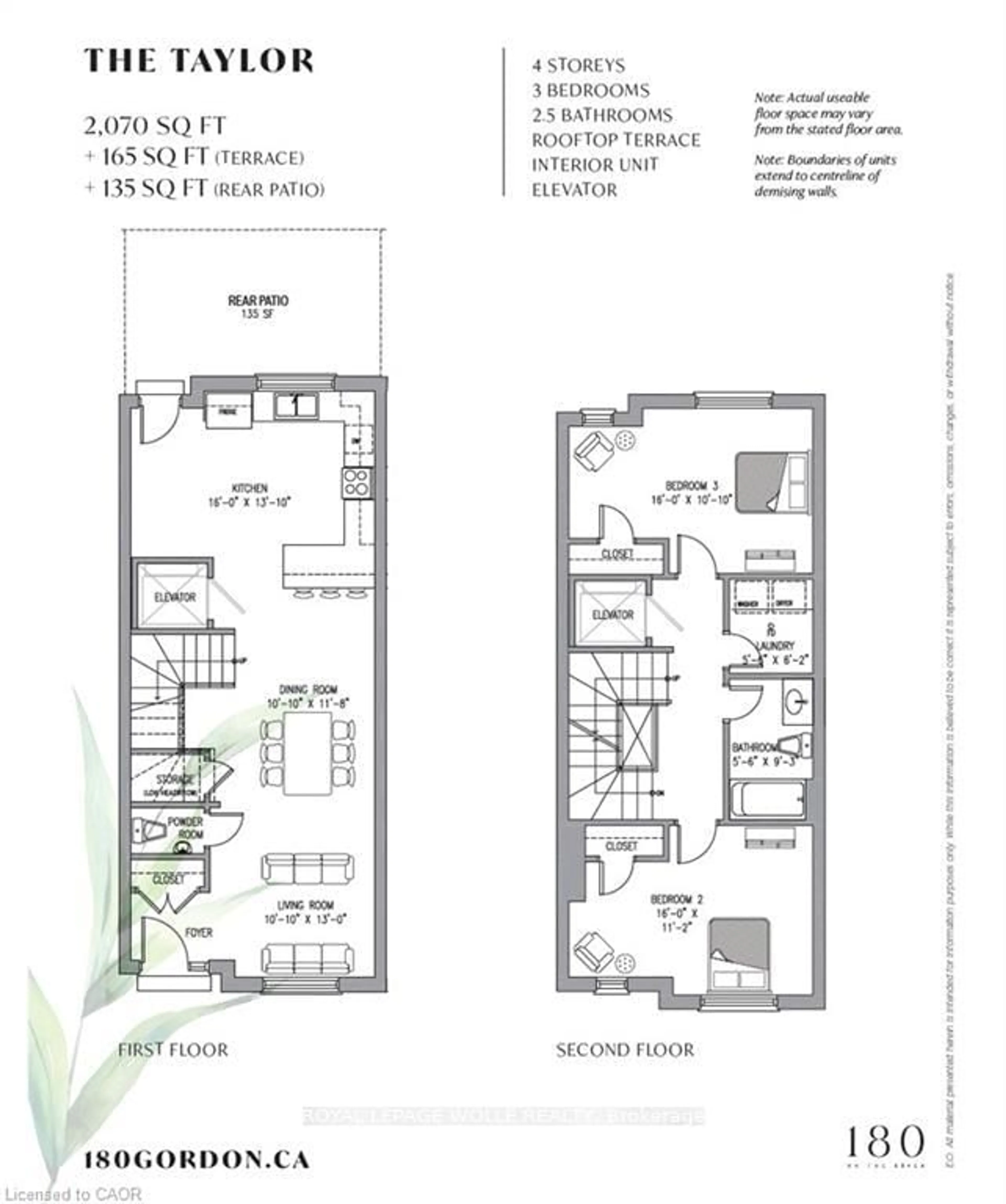 Floor plan for 180 Gordon St #7, Guelph Ontario N1G 1X1