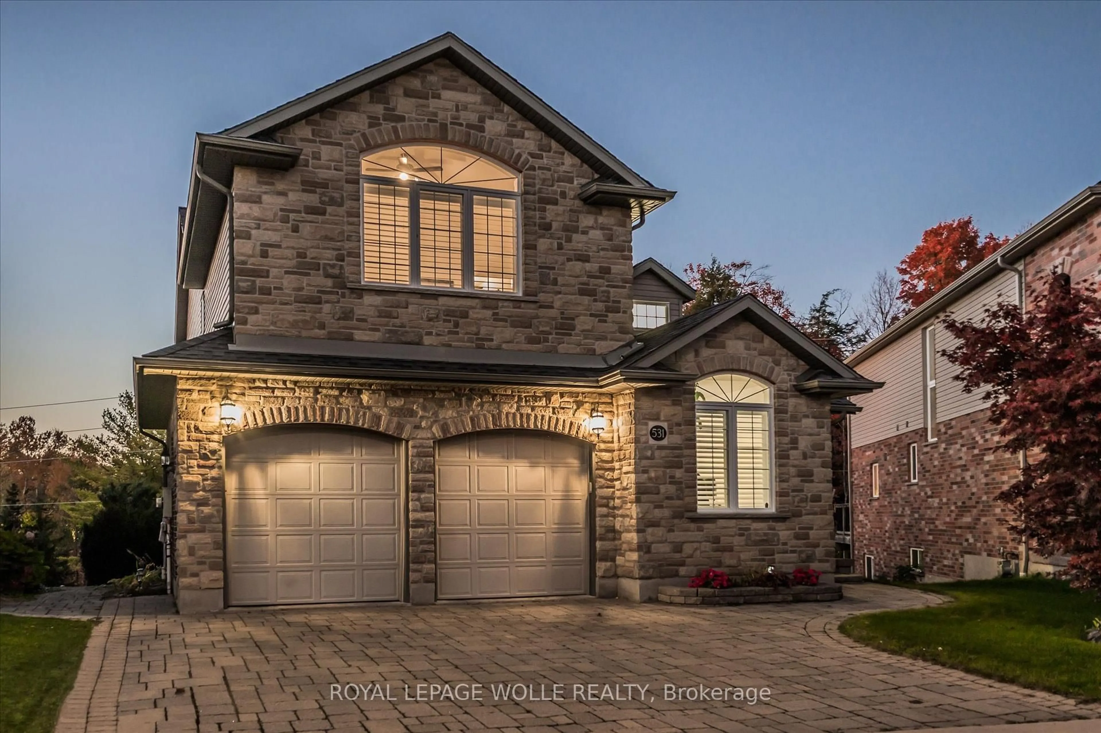 Home with brick exterior material, street for 531 Wood Nettle Way, Waterloo Ontario N2V 2X9
