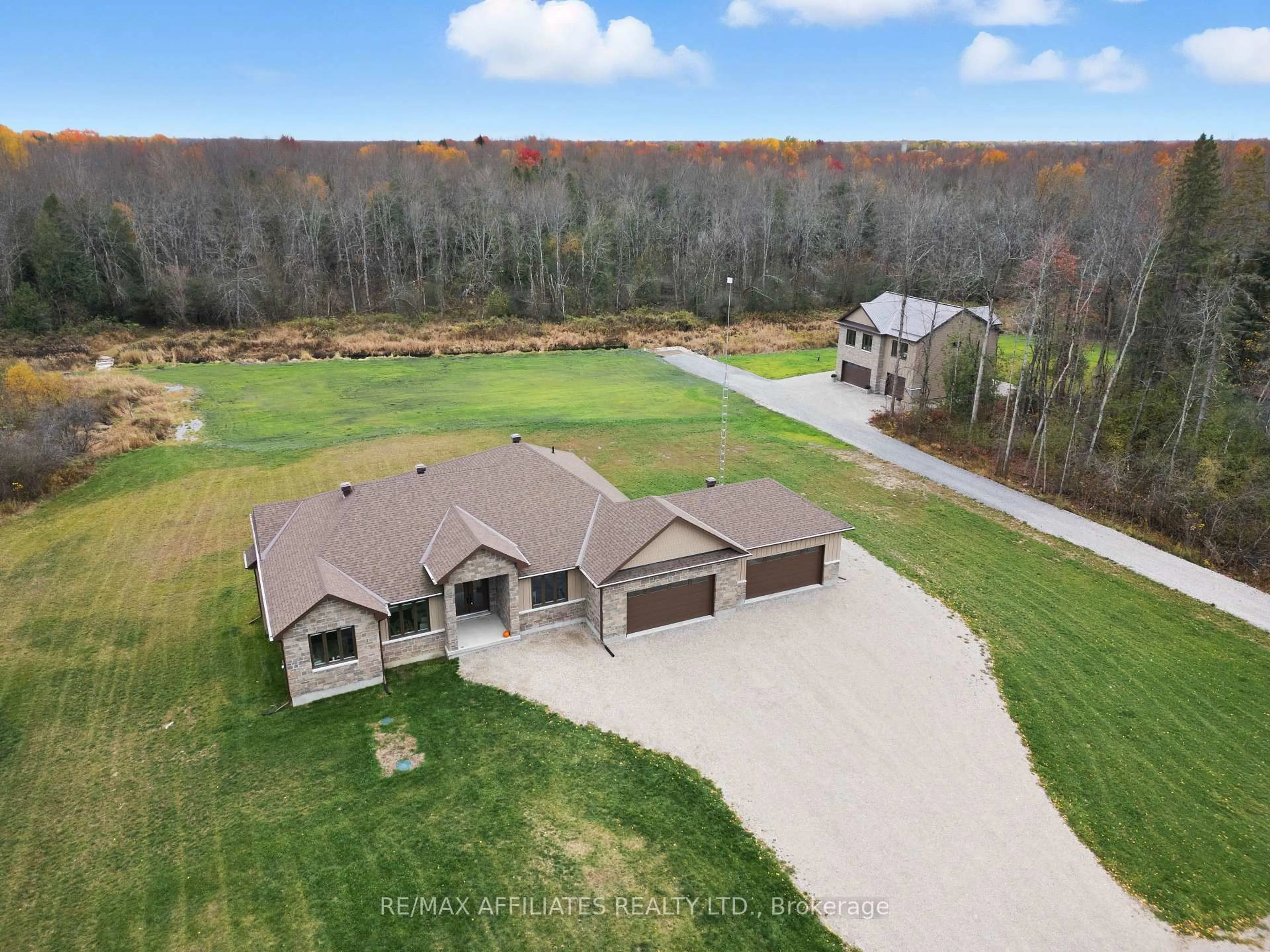 A pic from outside/outdoor area/front of a property/back of a property/a pic from drone, water/lake/river/ocean view for 665 Drummond 5b Concession, Perth Ontario K7H 3C8