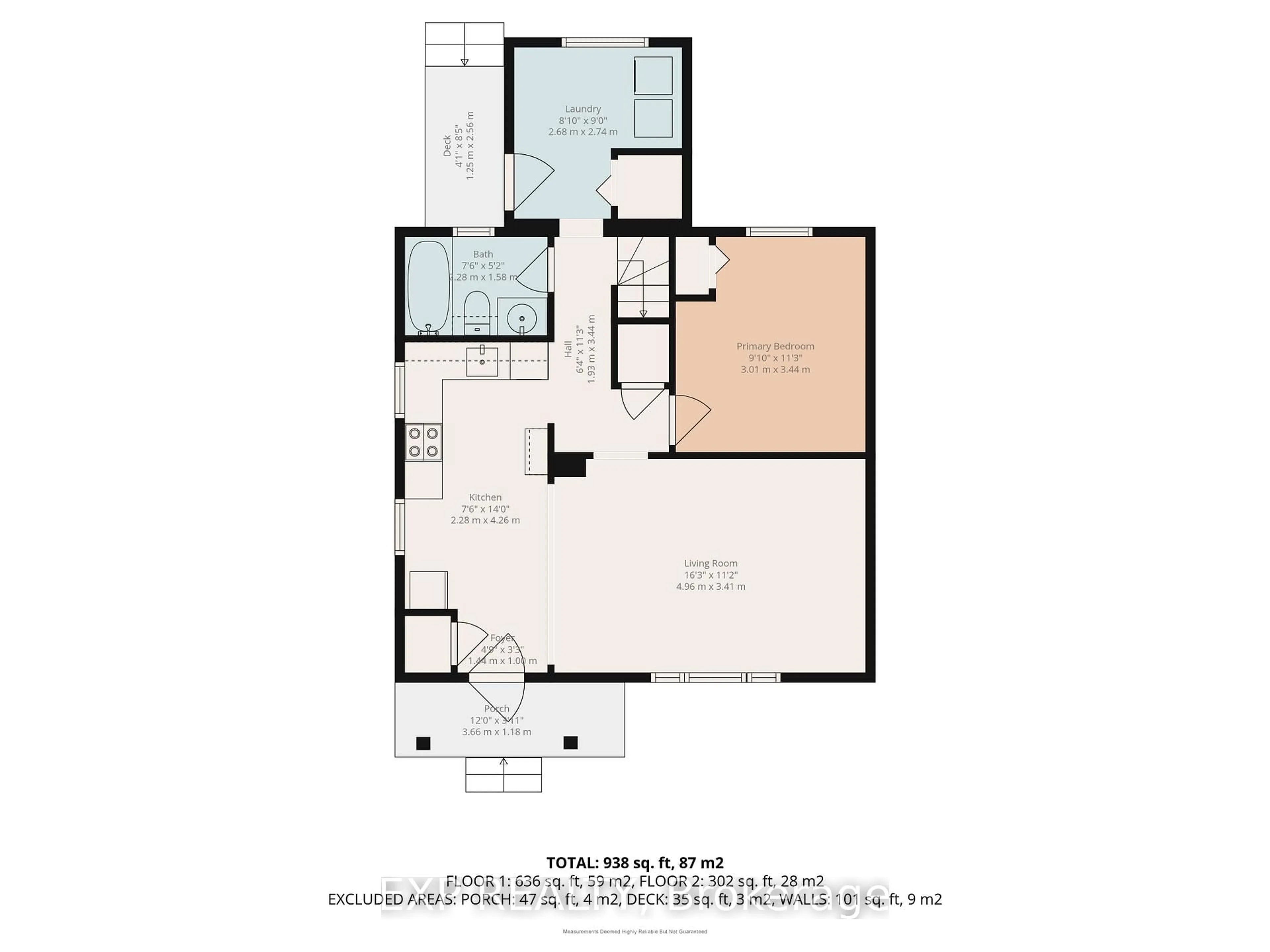Floor plan for 134 Byron St, Quinte West Ontario K8V 2Y6