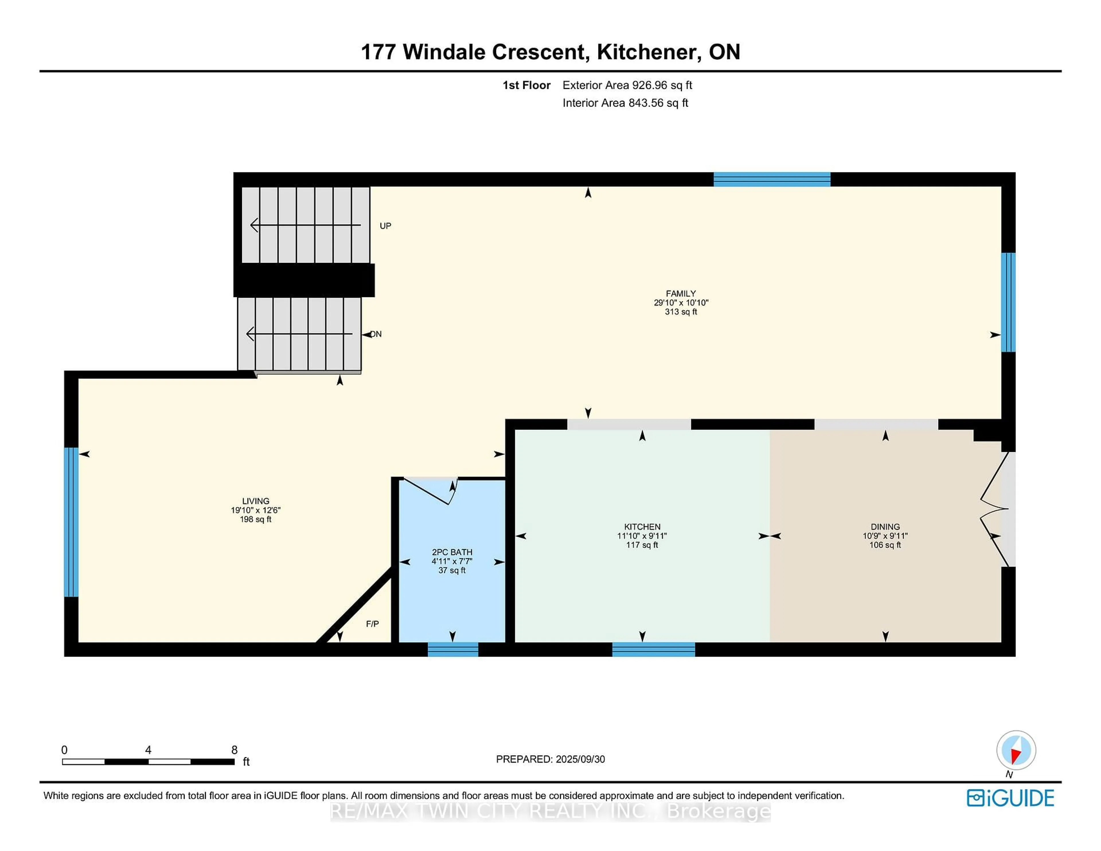 Floor plan for 177 Windale Cres, Kitchener Ontario N2E 0A4