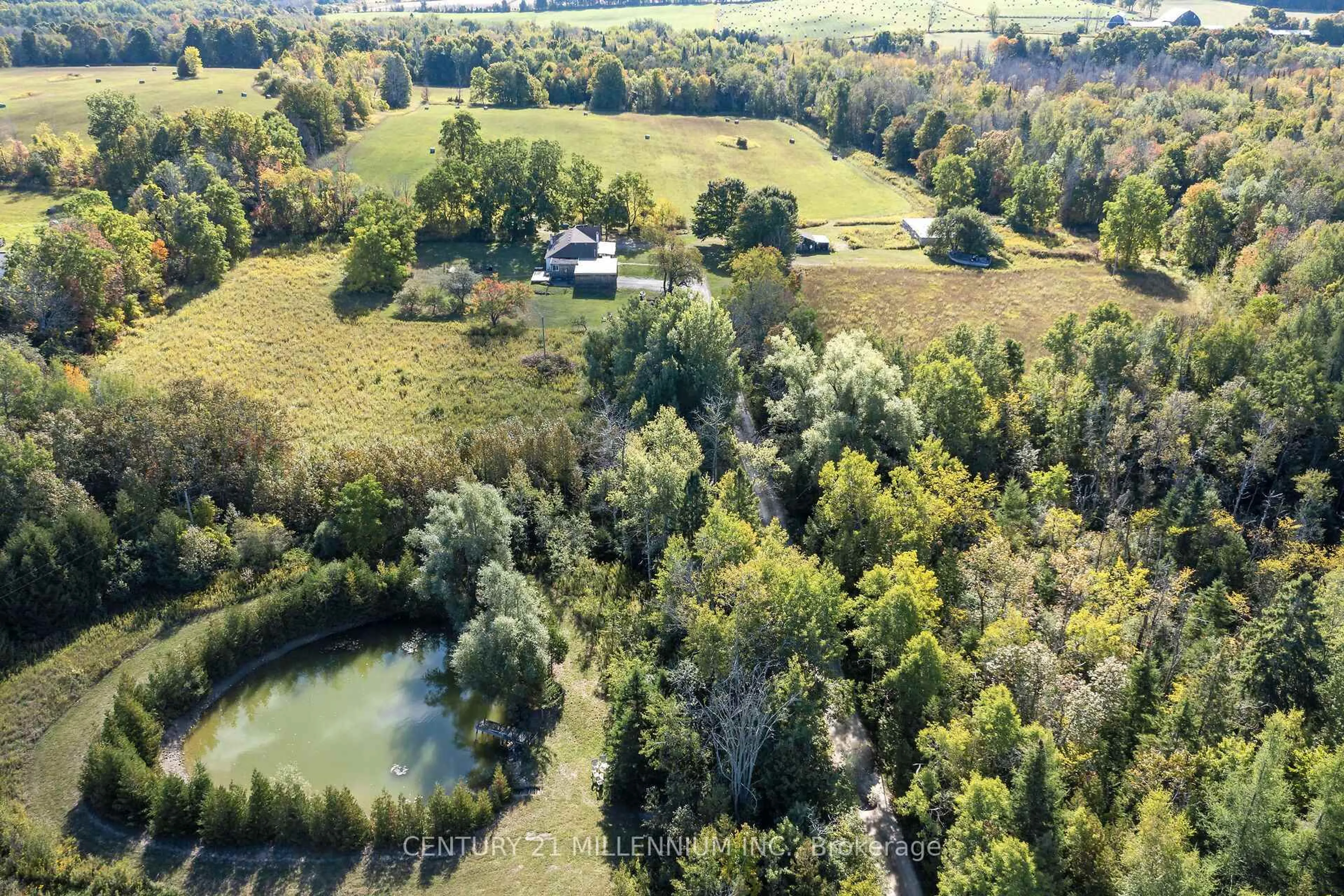 A pic from outside/outdoor area/front of a property/back of a property/a pic from drone, water/lake/river/ocean view for 9639 Wellington Rd 22 Rd, Erin Ontario N0B 1T0
