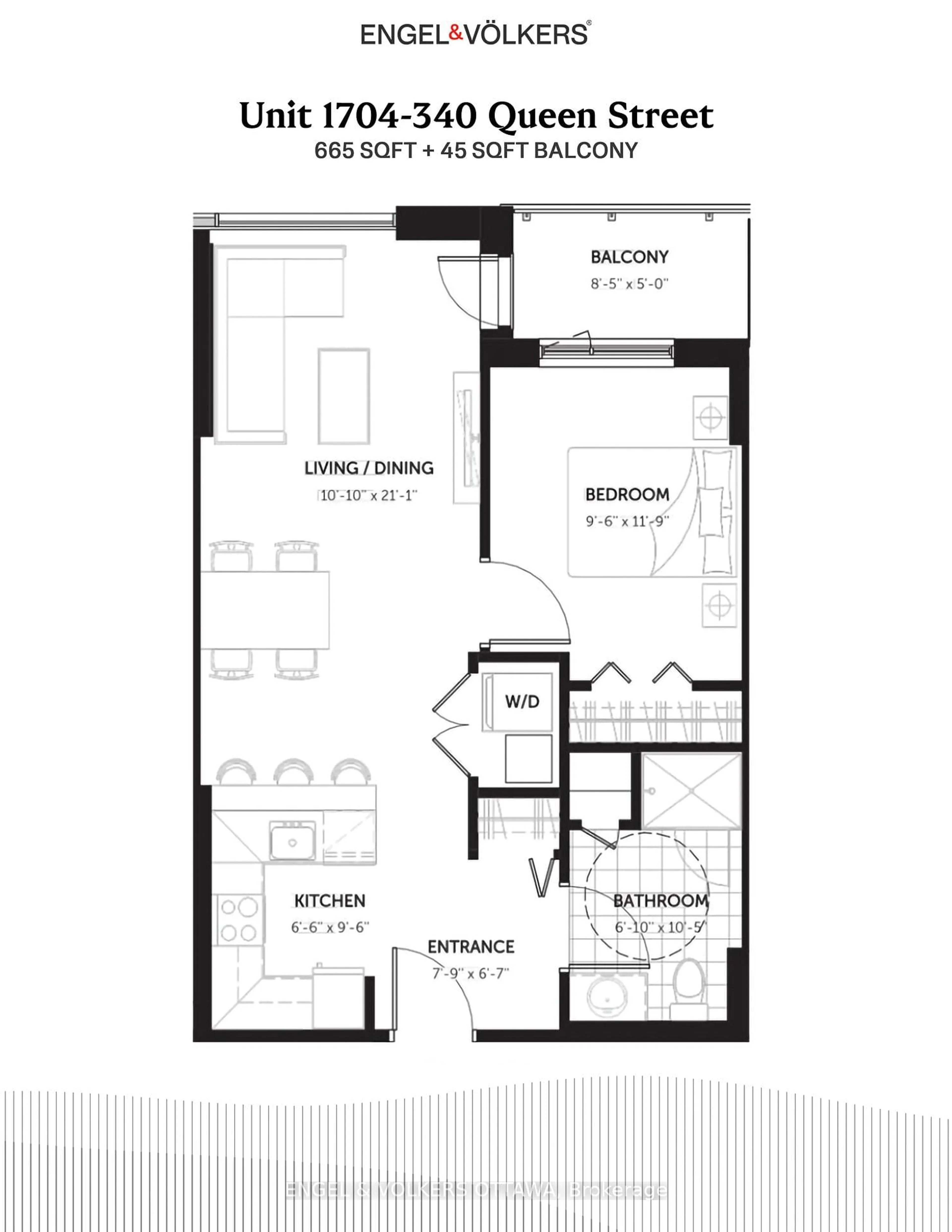 Floor plan for 340 Queen St #1704, Ottawa Ontario K1R 0G1