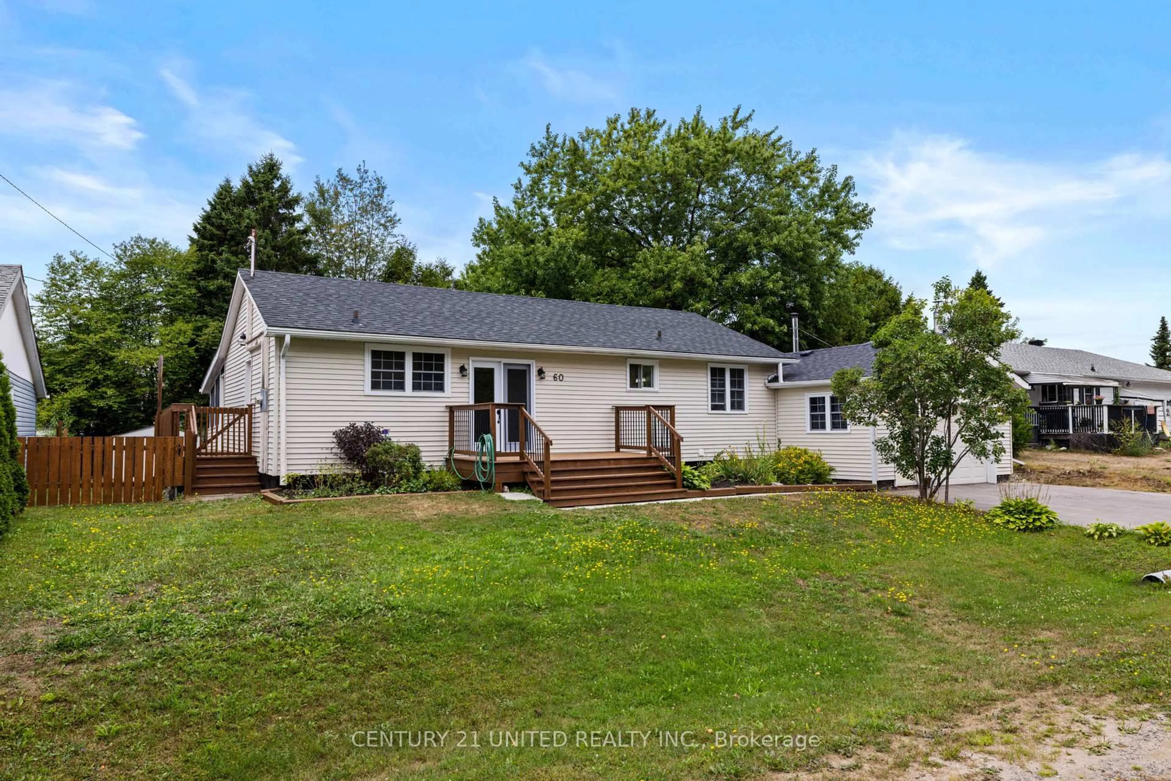 Home with vinyl exterior material, street for 60 Hemlock St, Highlands East Ontario K0L 1M0