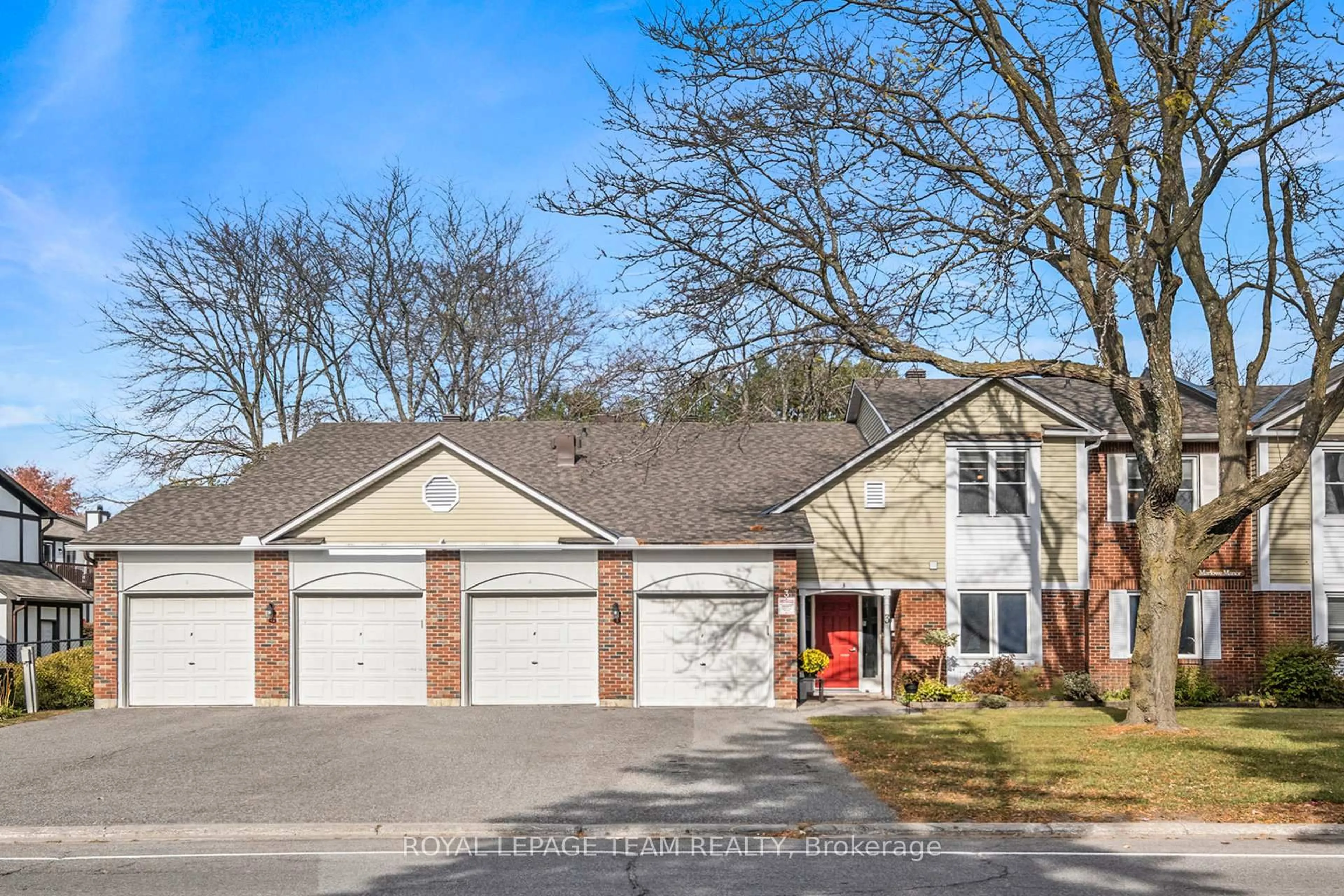 Home with brick exterior material, street for 3D Harness Lane, Ottawa Ontario K2M 1E1