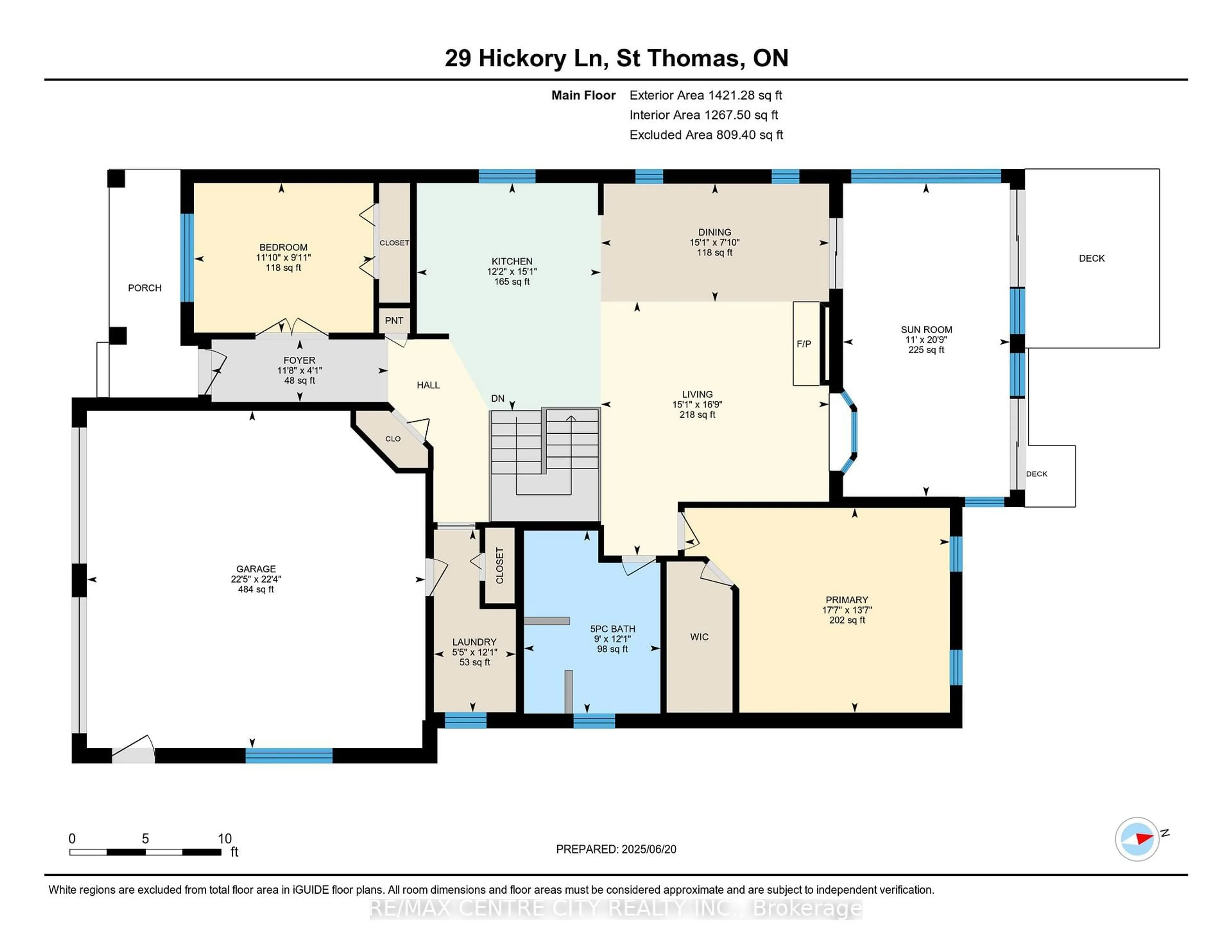 Floor plan for 29 Hickory Lane, St. Thomas Ontario N5R 6K9