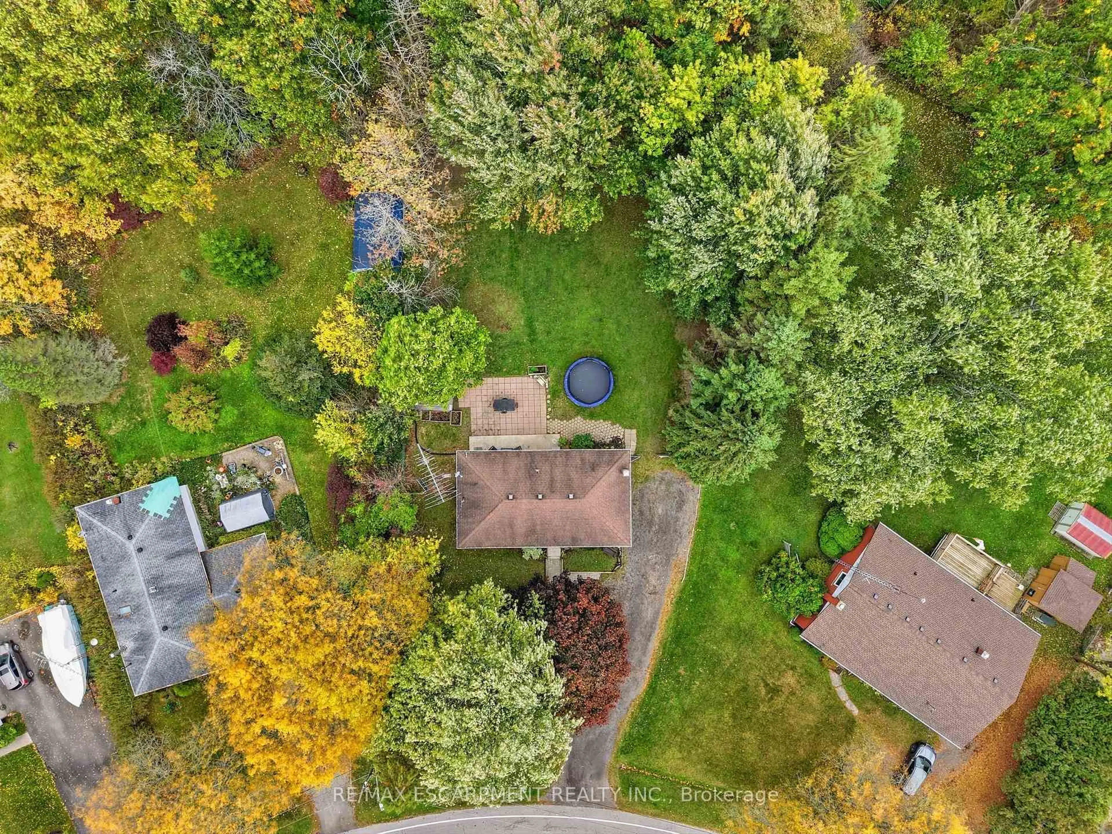 A pic from outside/outdoor area/front of a property/back of a property/a pic from drone, forest/trees view for 62 OSWEGO PARK Rd, Haldimand Ontario N1A 2W2