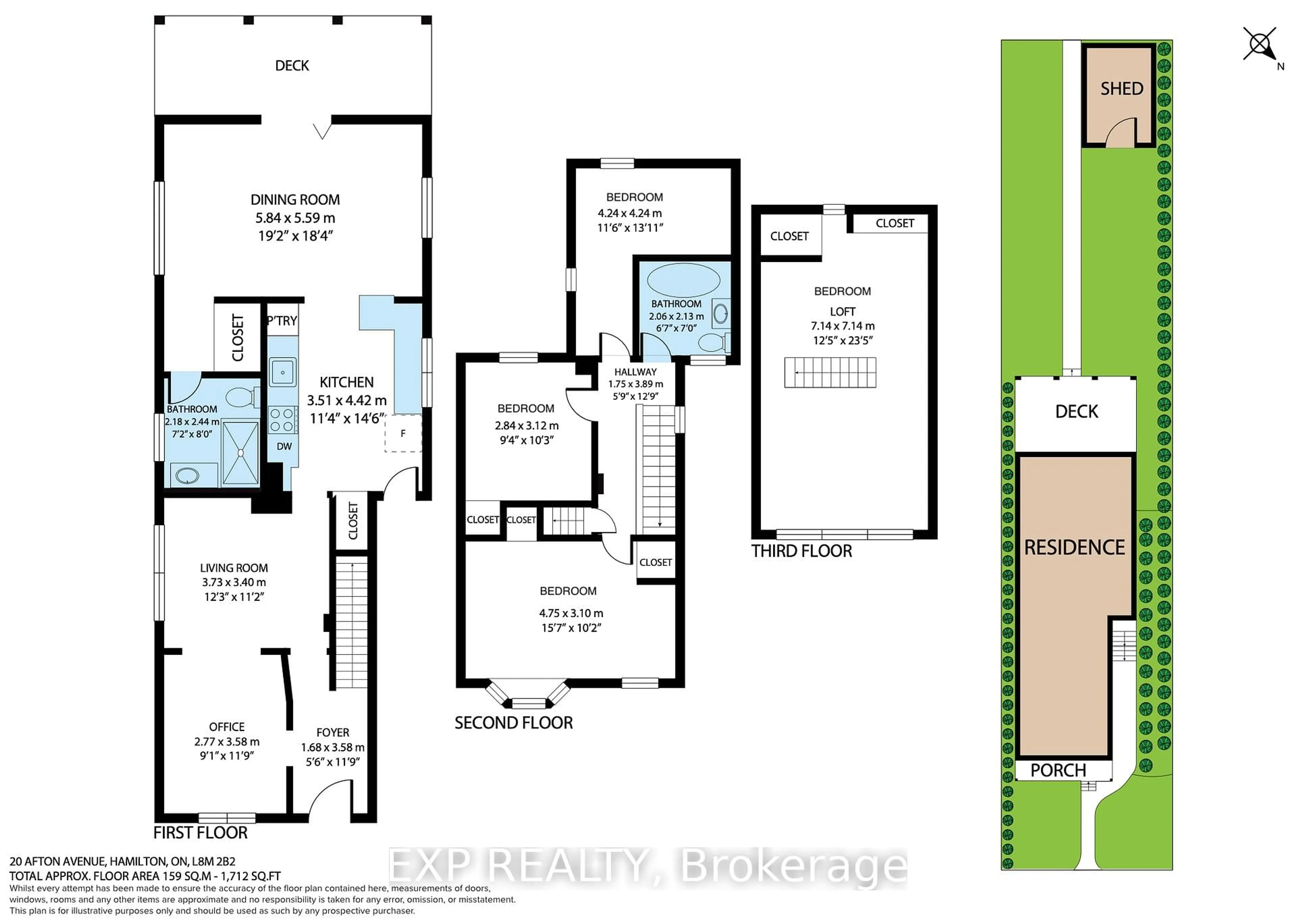 Floor plan for 20 Afton Ave, Hamilton Ontario L8M 2B2