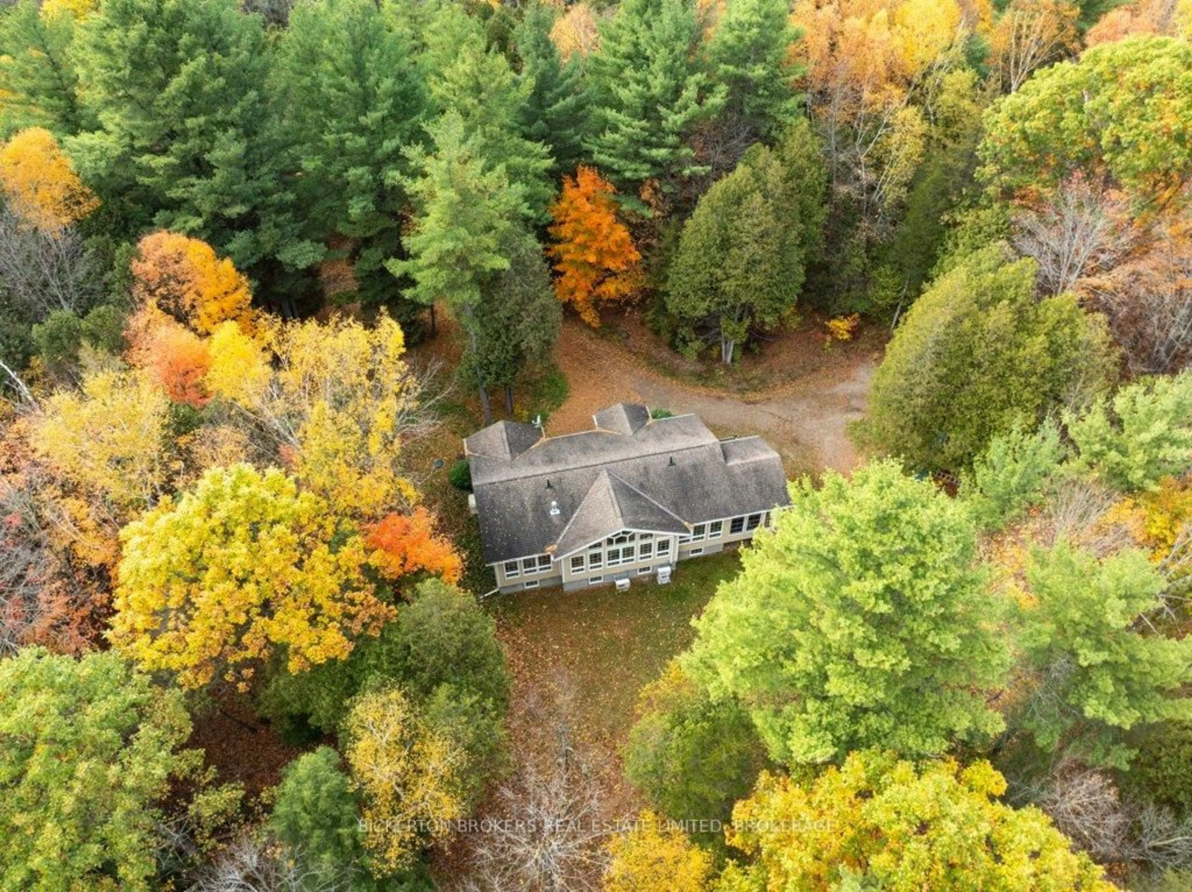 A pic from outside/outdoor area/front of a property/back of a property/a pic from drone, forest/trees view for 252 D LB2 Coons Rd, Rideau Lakes Ontario K0G 1E0