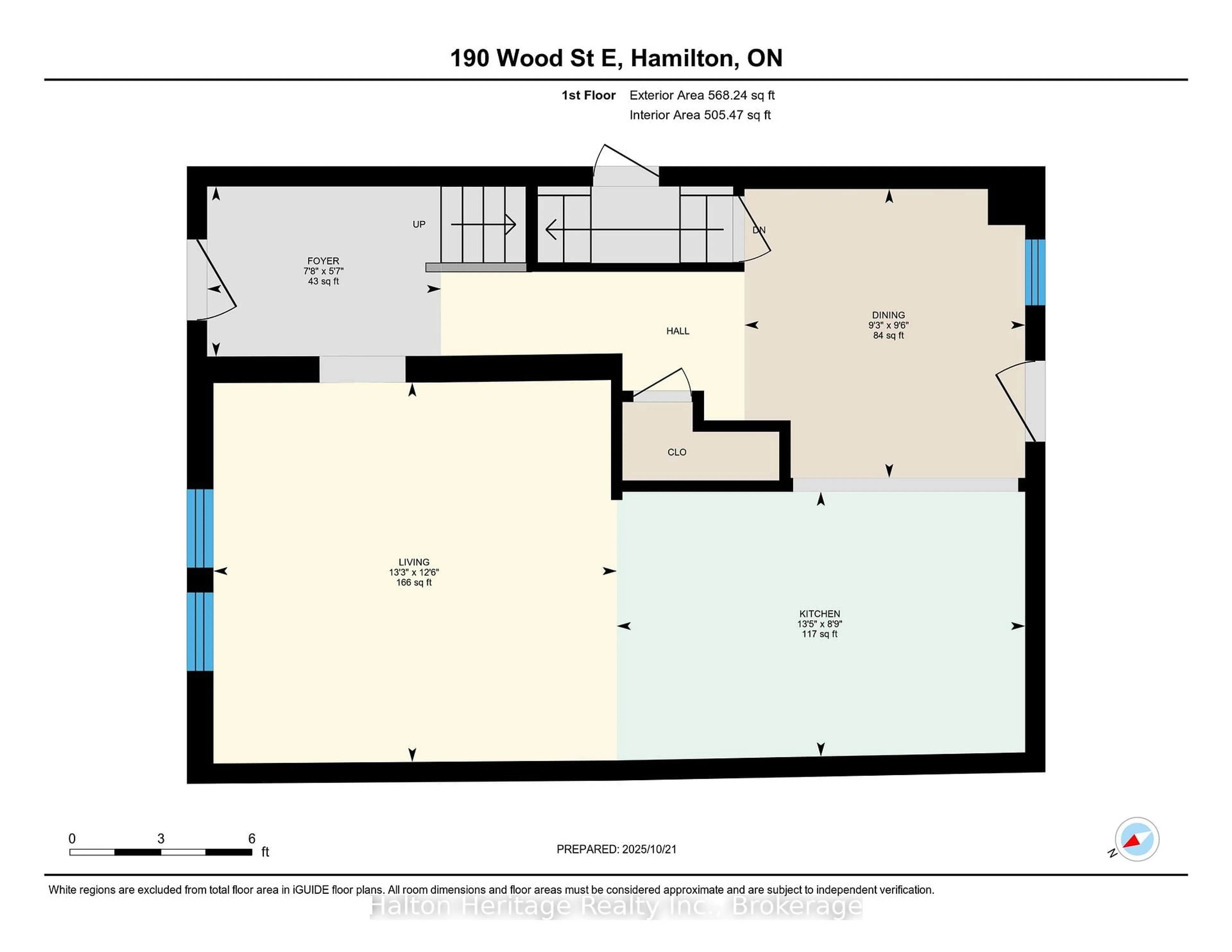 Floor plan for 190 Wood St, Hamilton Ontario L8L 3Z1