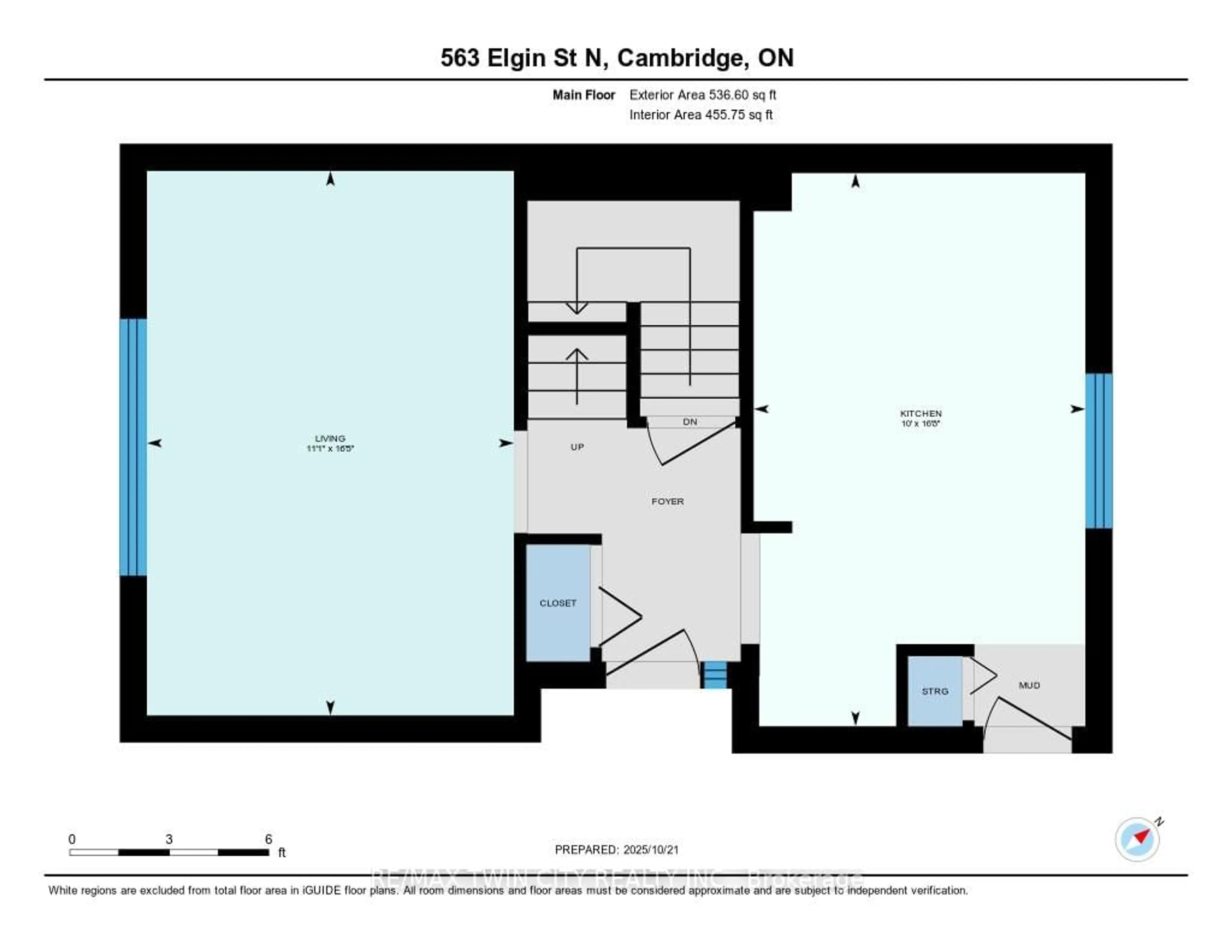 Floor plan for 563 Elgin St, Cambridge Ontario N1R 6A2