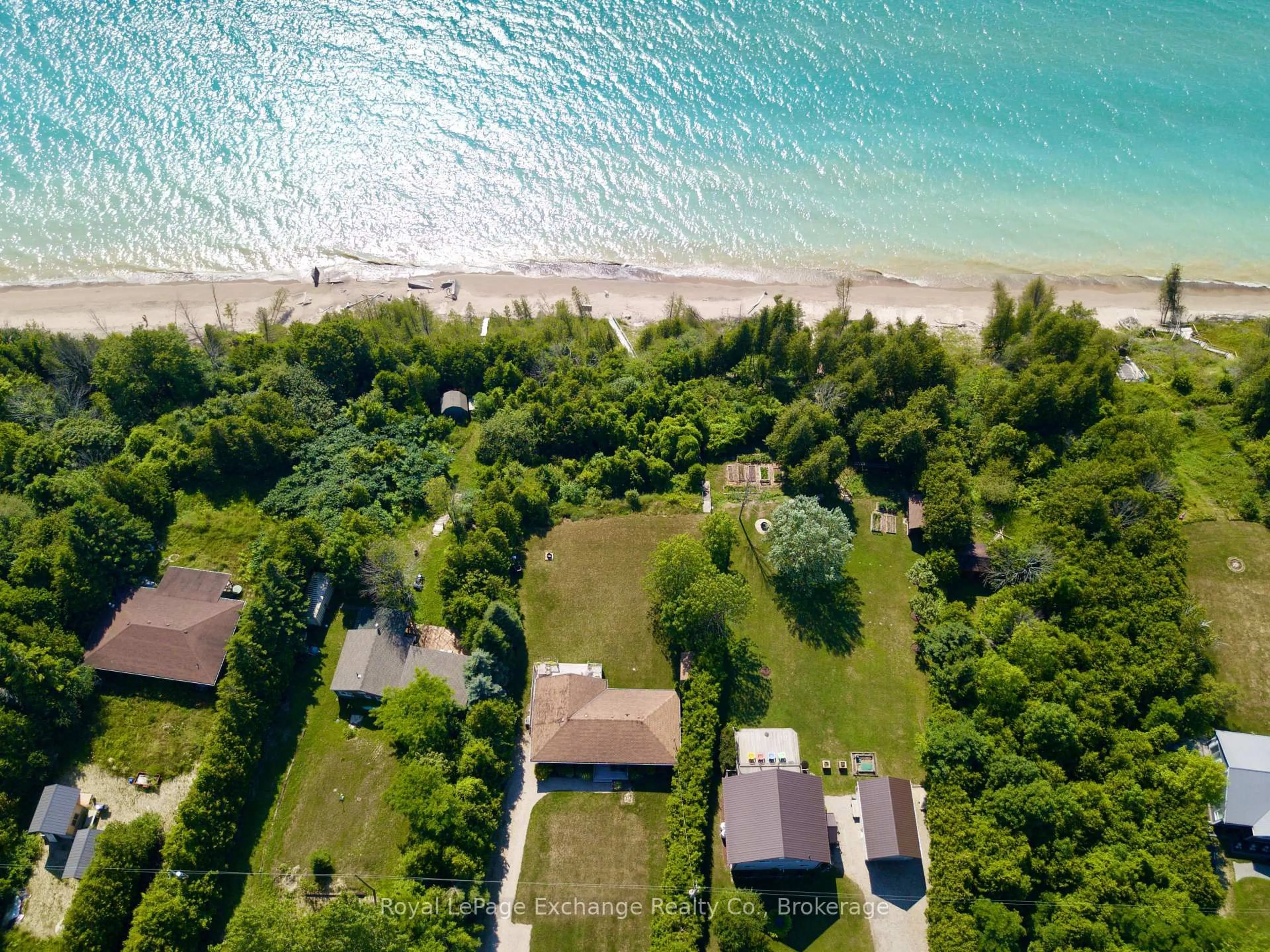A pic from outside/outdoor area/front of a property/back of a property/a pic from drone, water/lake/river/ocean view for 85435 Mcdonald Lane, Ashfield-Colborne-Wawanosh Ontario N7A 3X9