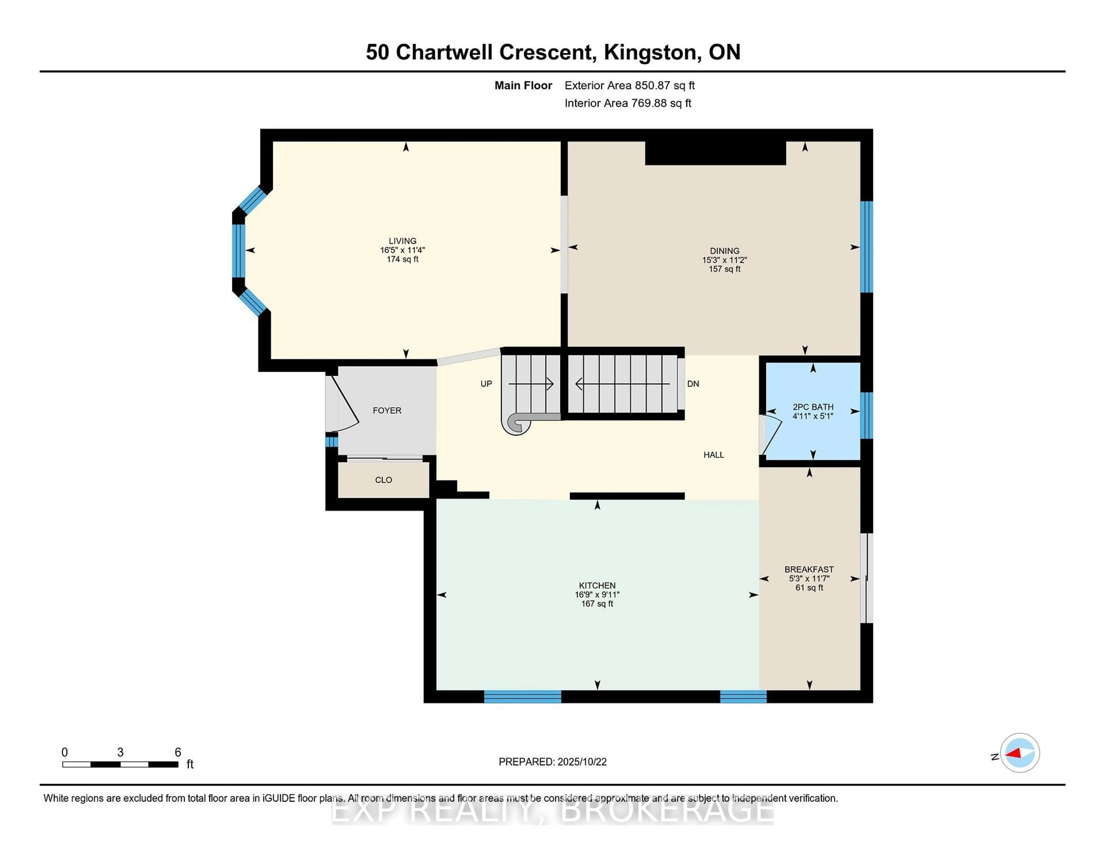 Floor plan for 50 CHARTWELL Cres, Kingston Ontario K7K 6P3