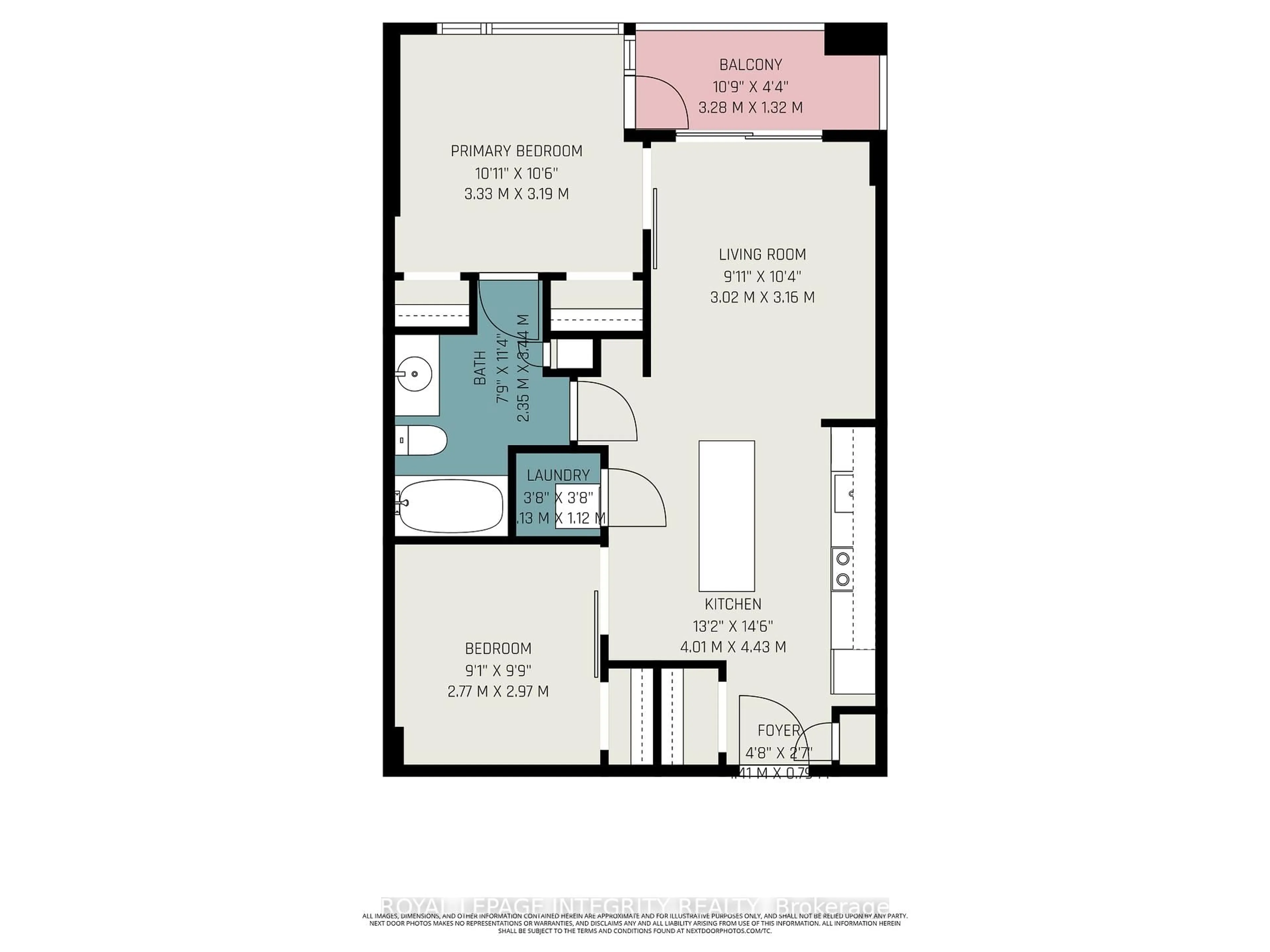 Floor plan for 101 Richmond Rd #615, Ottawa Ontario K1Z 0A6