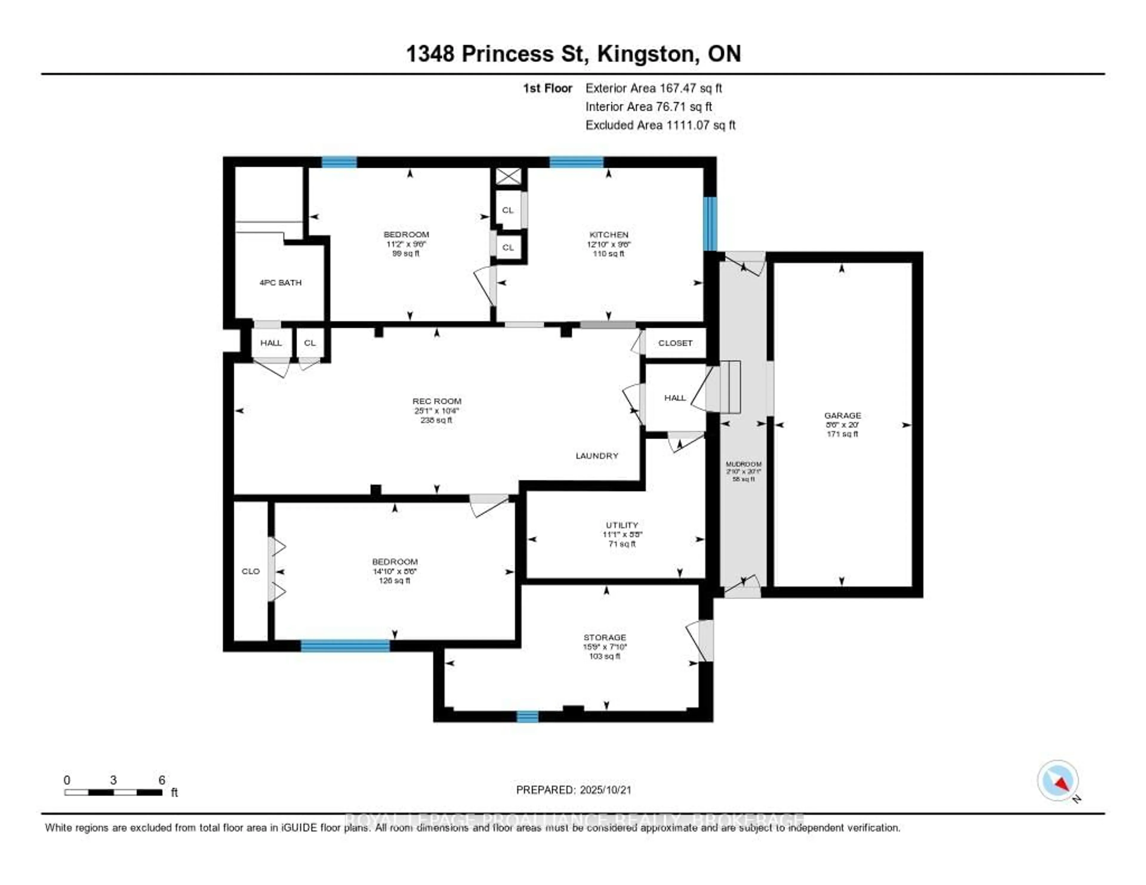 Floor plan for 1348 Princess St, Kingston Ontario K7M 3E2