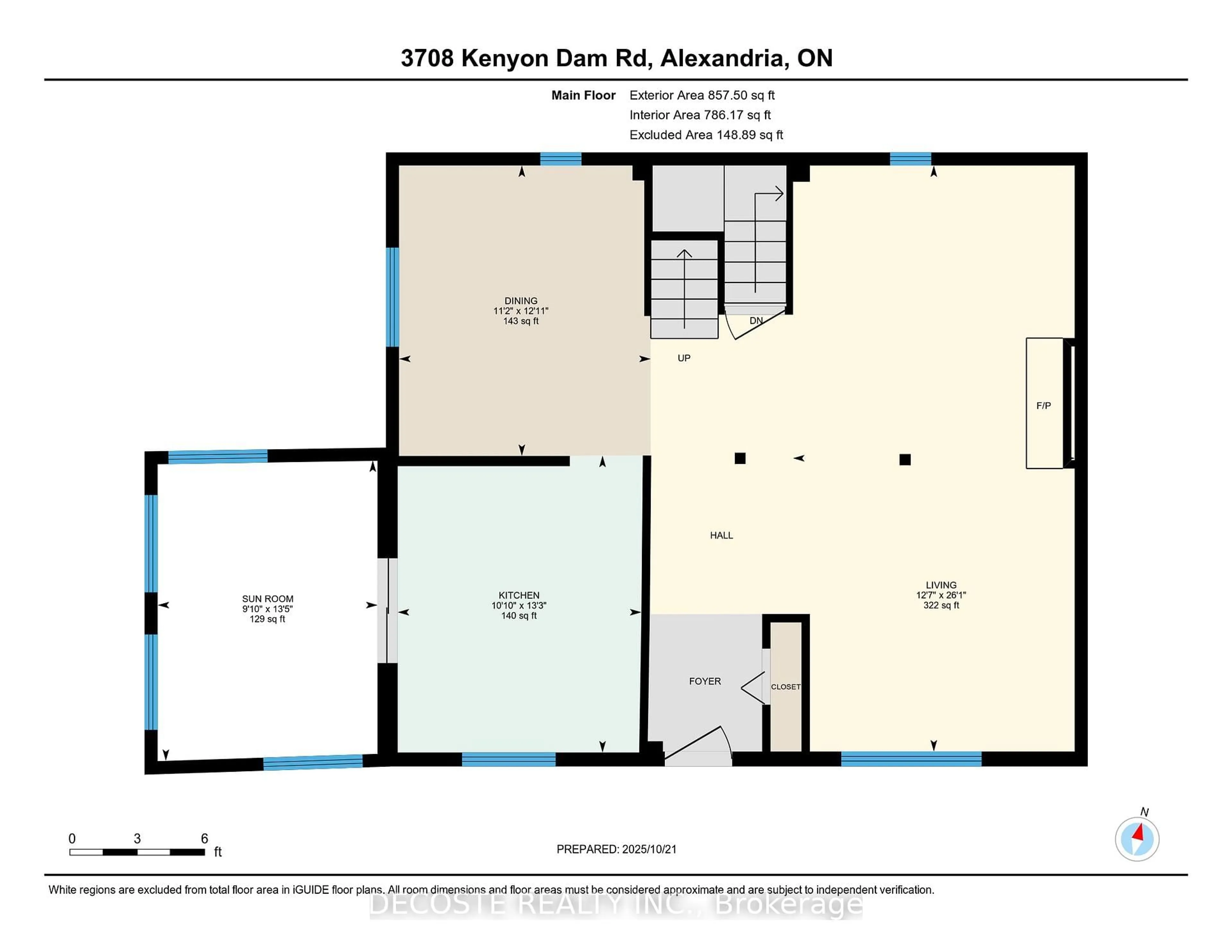 Floor plan for 3708 Kenyon Dam Rd, North Glengarry Ontario K0C 1A0