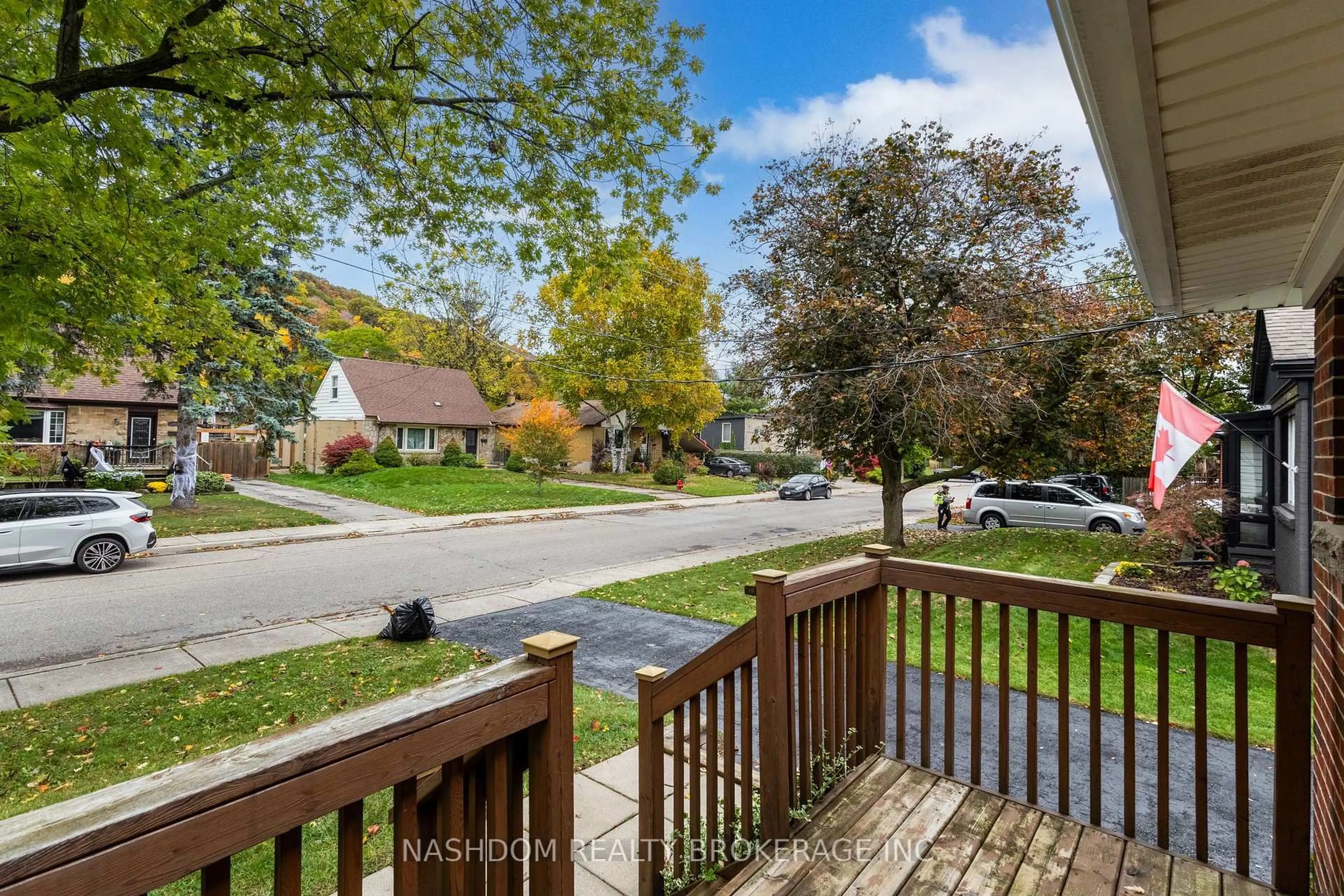 A pic from outside/outdoor area/front of a property/back of a property/a pic from drone, street for 9 McKay Rd, Hamilton Ontario L9H 1H6