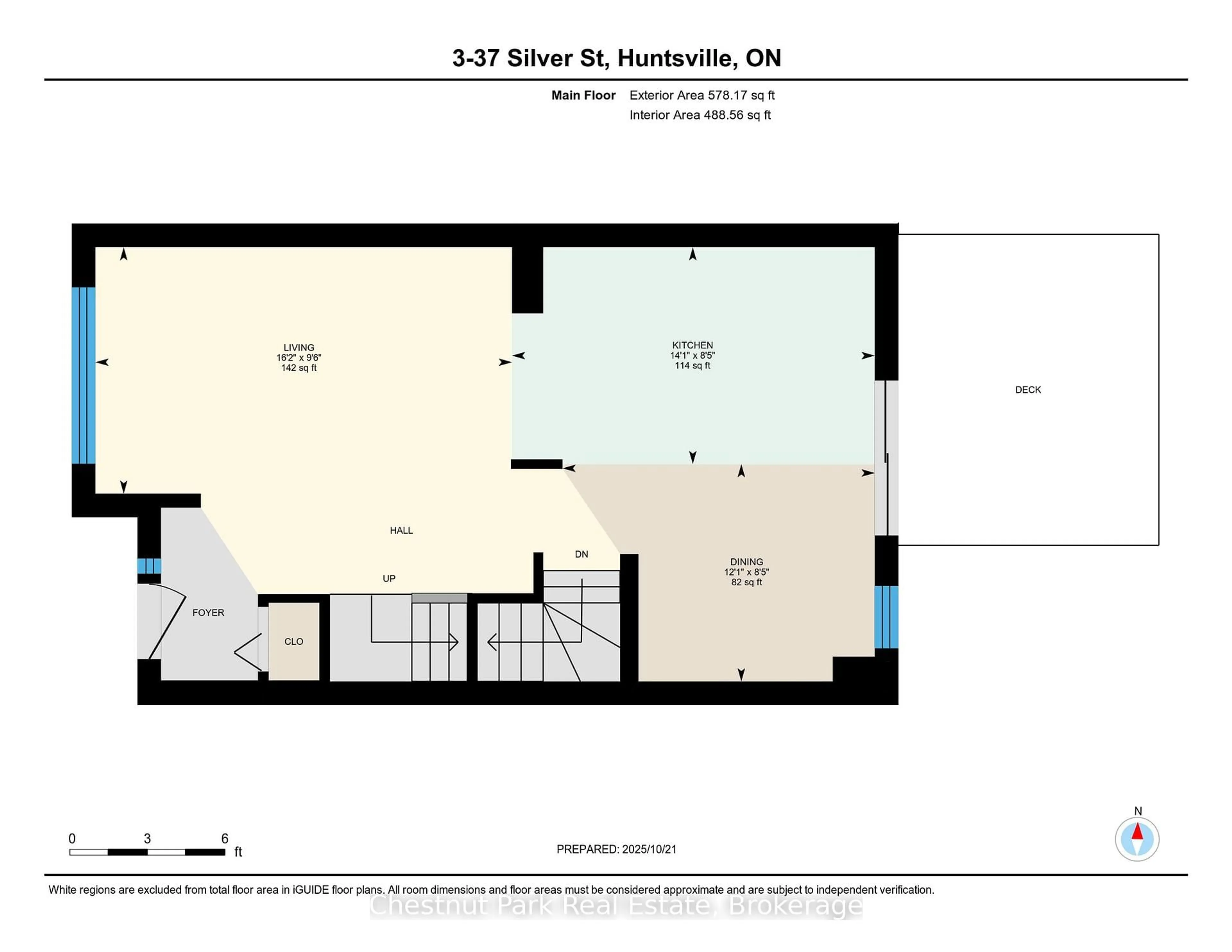 Floor plan for 37 Silver St #3, Huntsville Ontario P1H 1M2