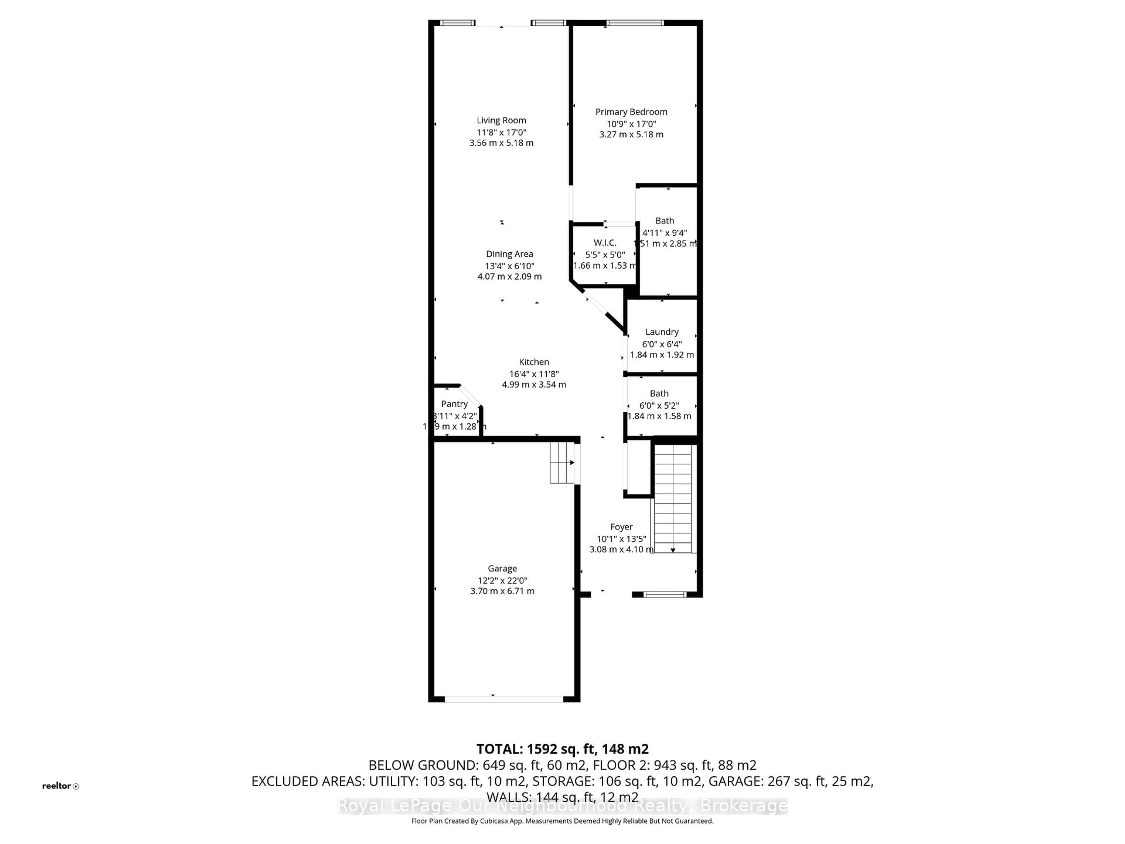 Floor plan for 6 Mavis Way, Belleville Ontario K8P 0G2