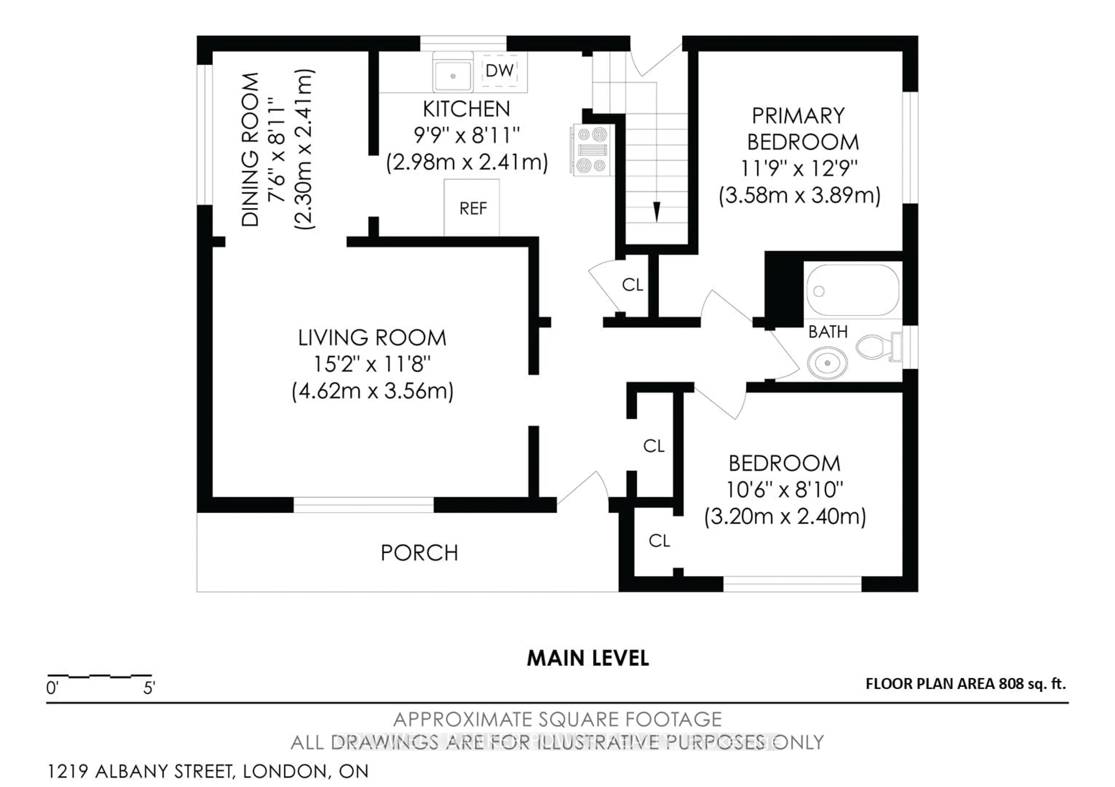 Floor plan for 1219 Albany St, London East Ontario N5W 3L8