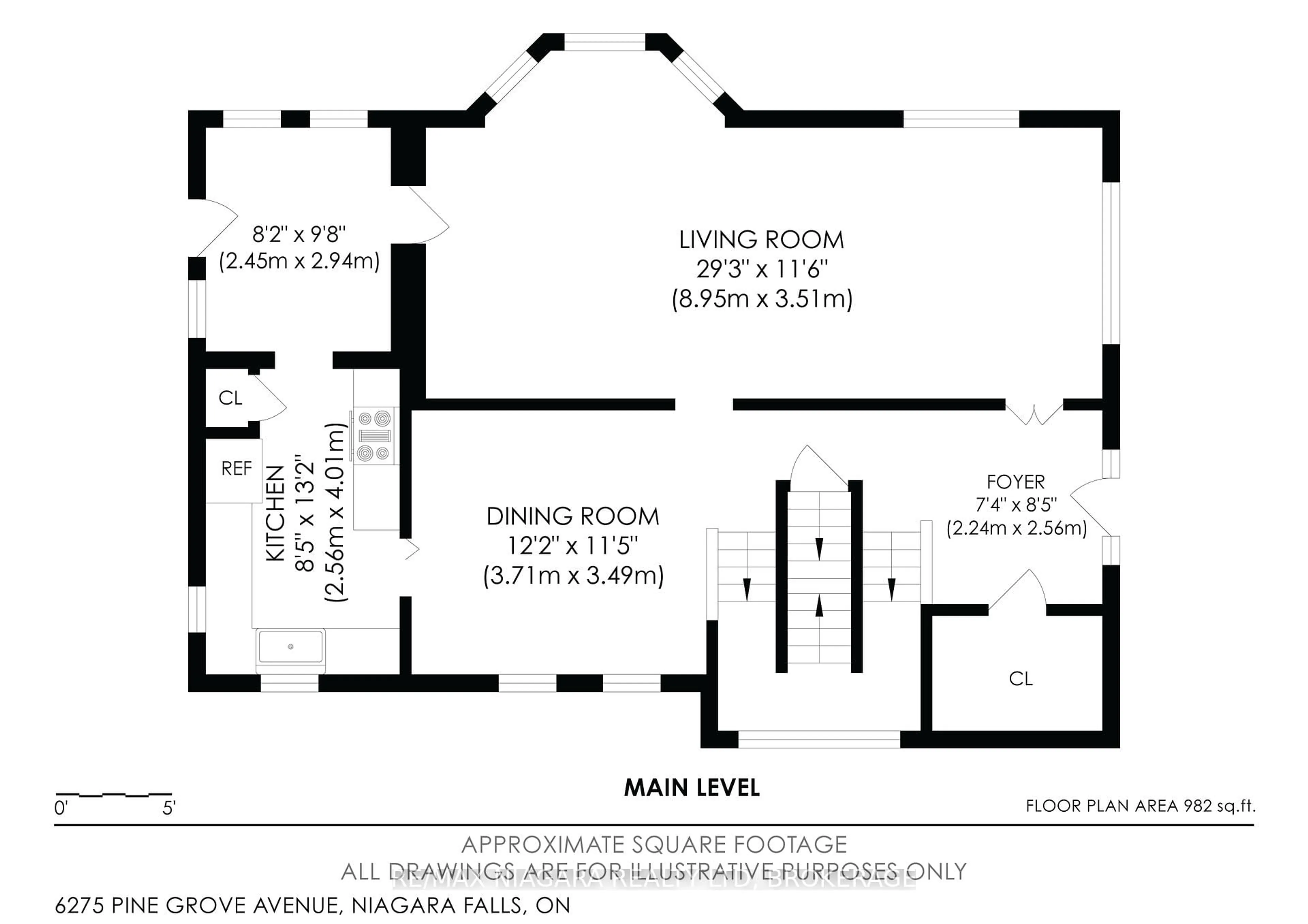 Floor plan for 6275 Pine Grove Ave, Niagara Falls Ontario L2G 4J4