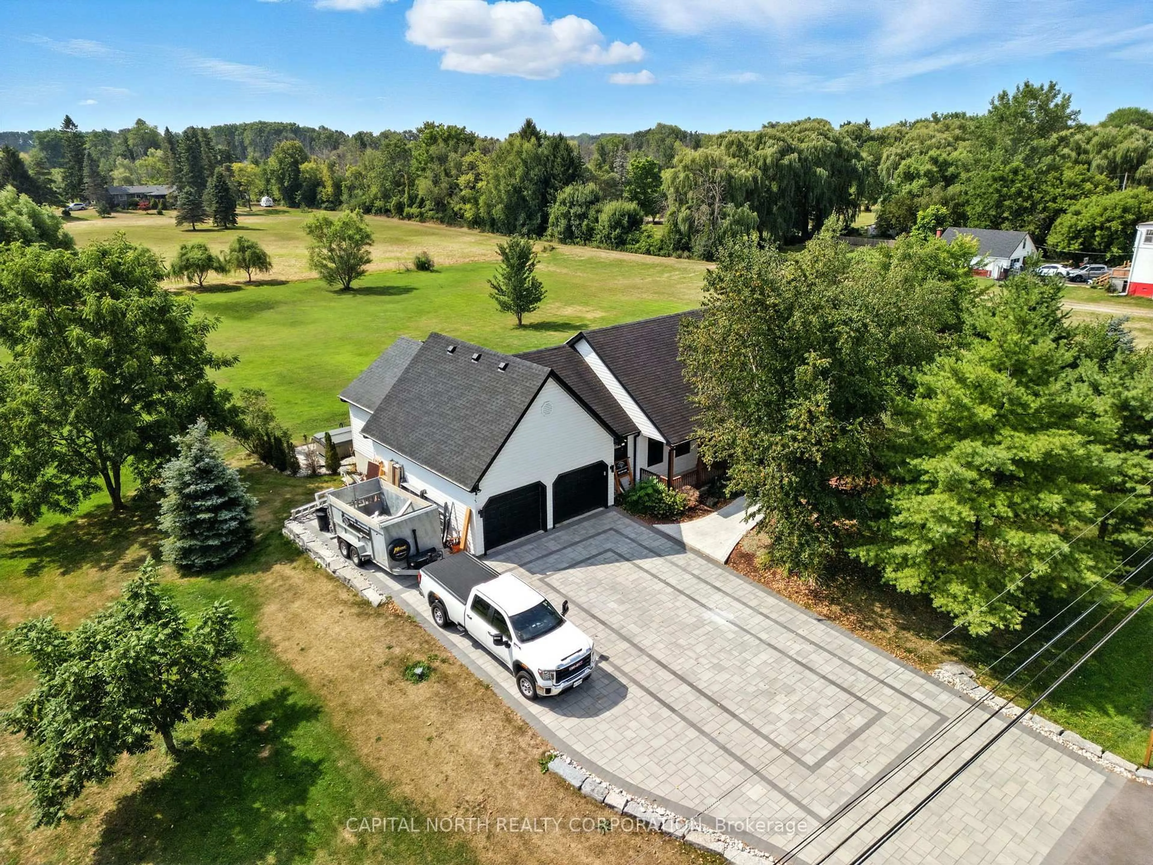 A pic from outside/outdoor area/front of a property/back of a property/a pic from drone, water/lake/river/ocean view for 330 Concession 5 Rd, Hamilton Ontario L0R 1V0