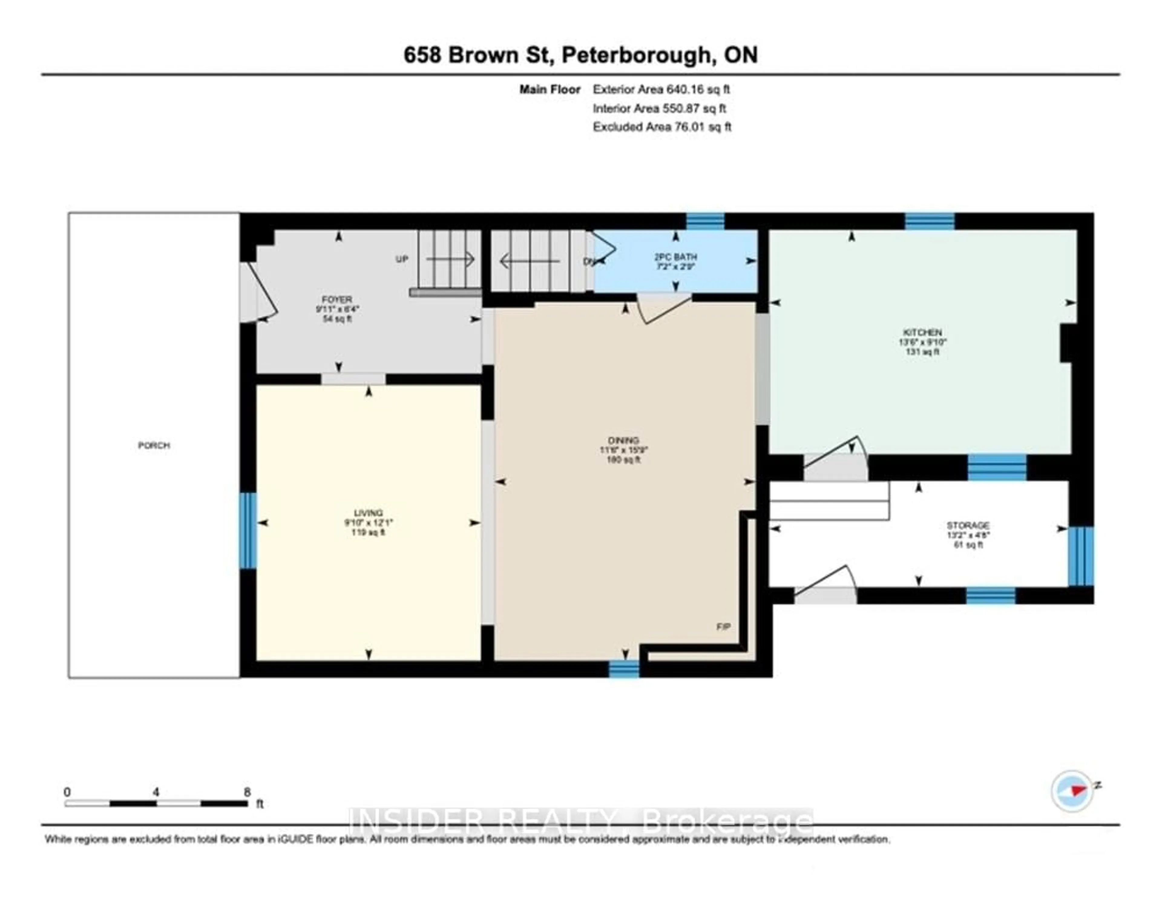 Floor plan for 658 Brown St, Peterborough Ontario K9J 4K5