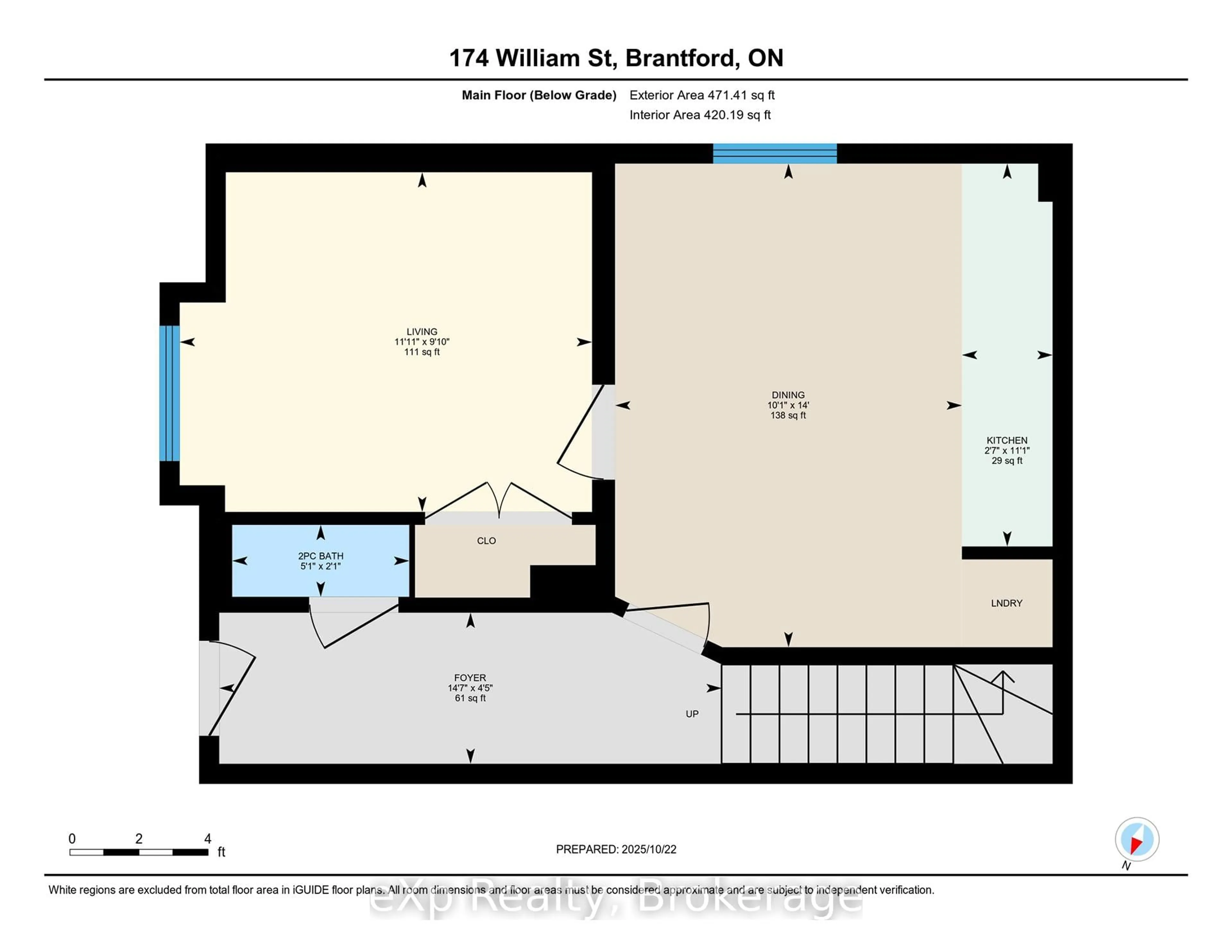 Floor plan for 174 William St, Brantford Ontario N3T 3L5