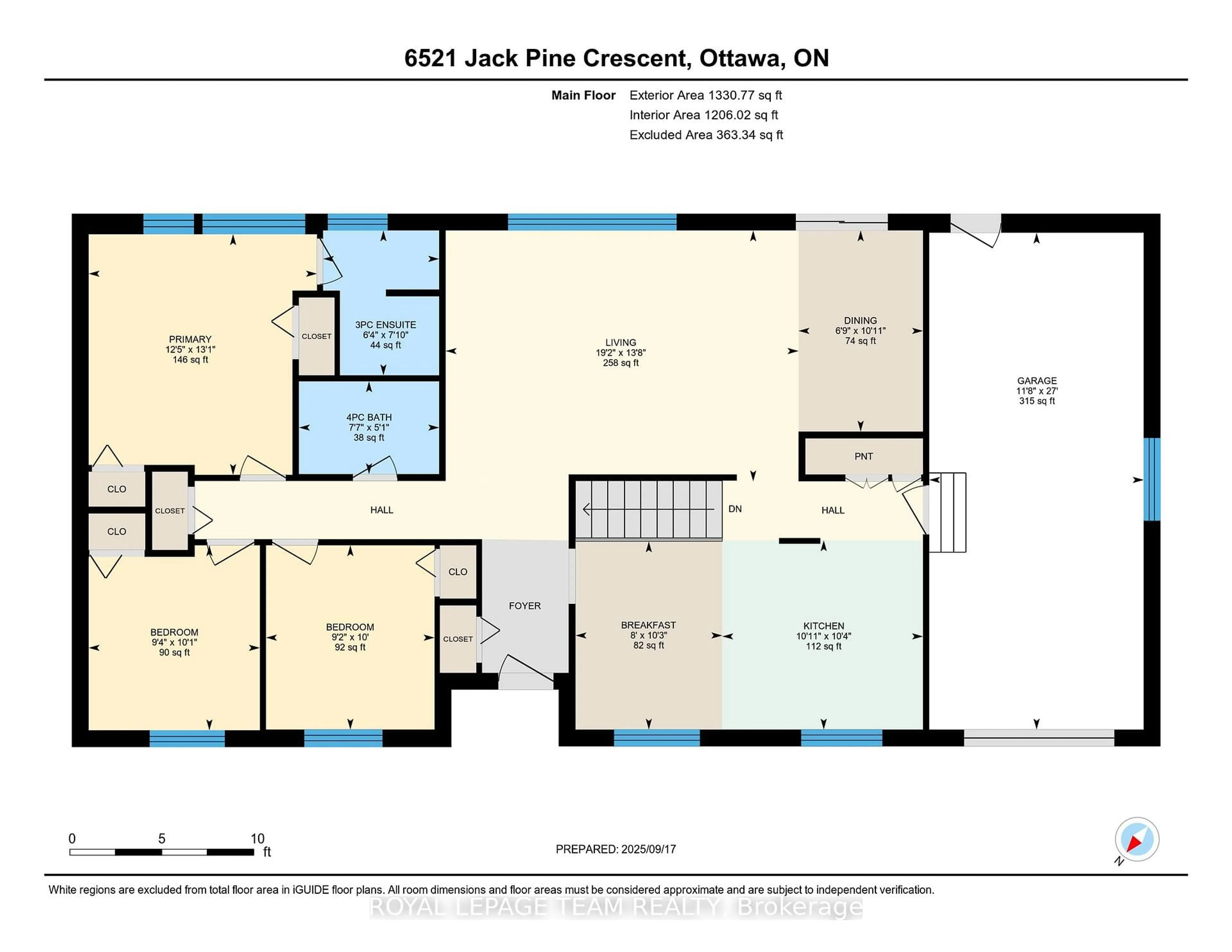 Floor plan for 6521 Jack Pine Cres, Greely Ontario K4P 1E1