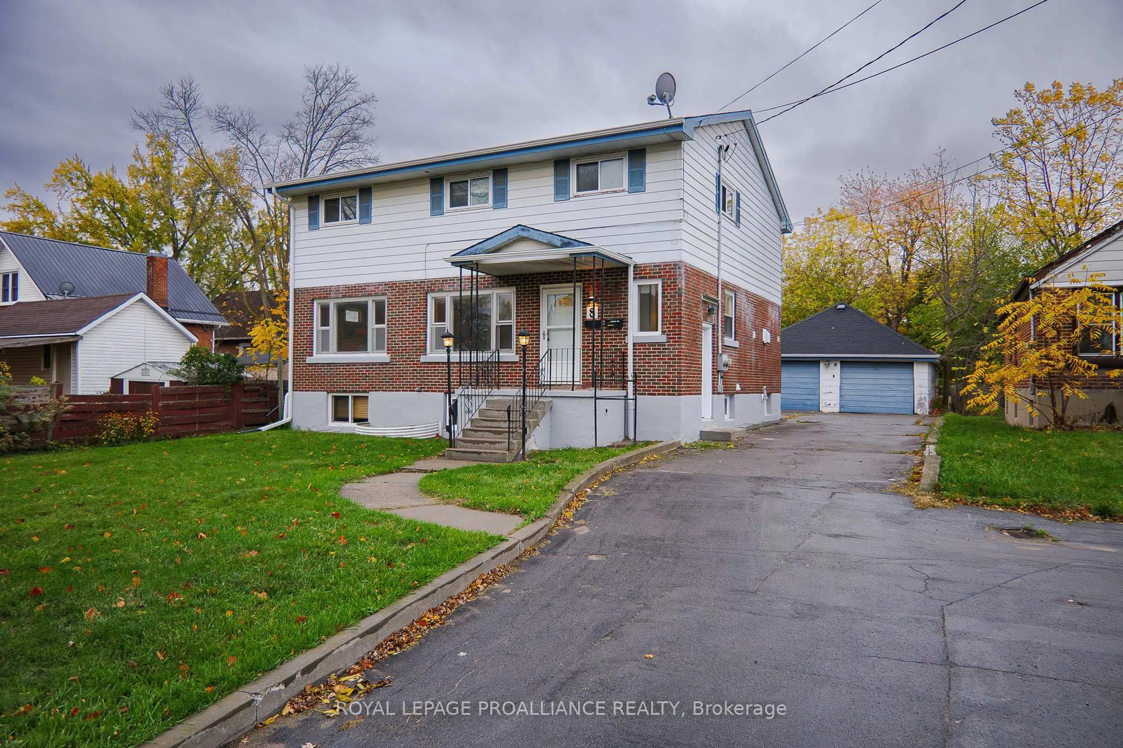A pic from outside/outdoor area/front of a property/back of a property/a pic from drone, street for 8 Reynolds Cres, Belleville Ontario K8P 2W7