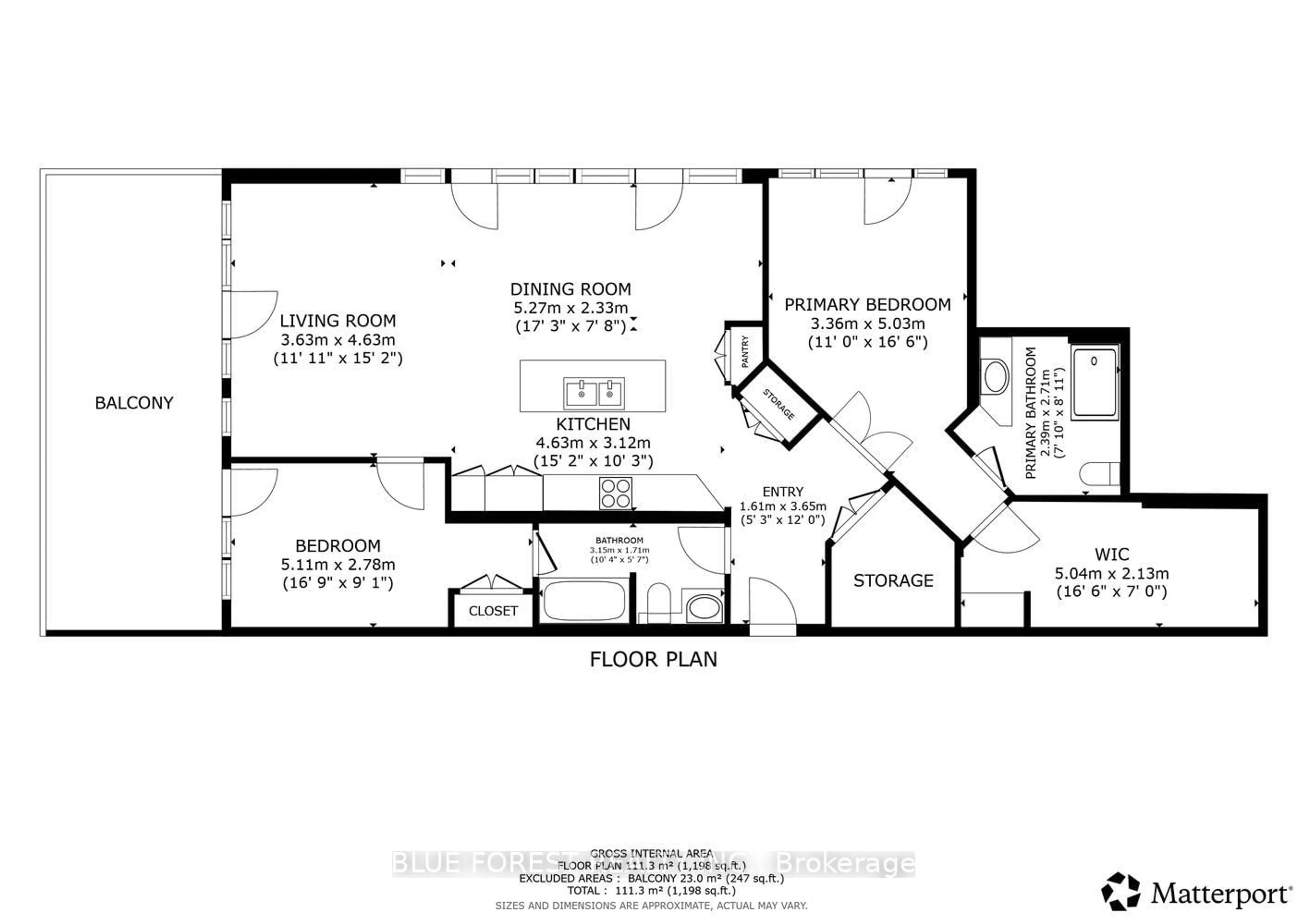Floor plan for 162 Wortley Rd #306, London South Ontario N6C 3P7
